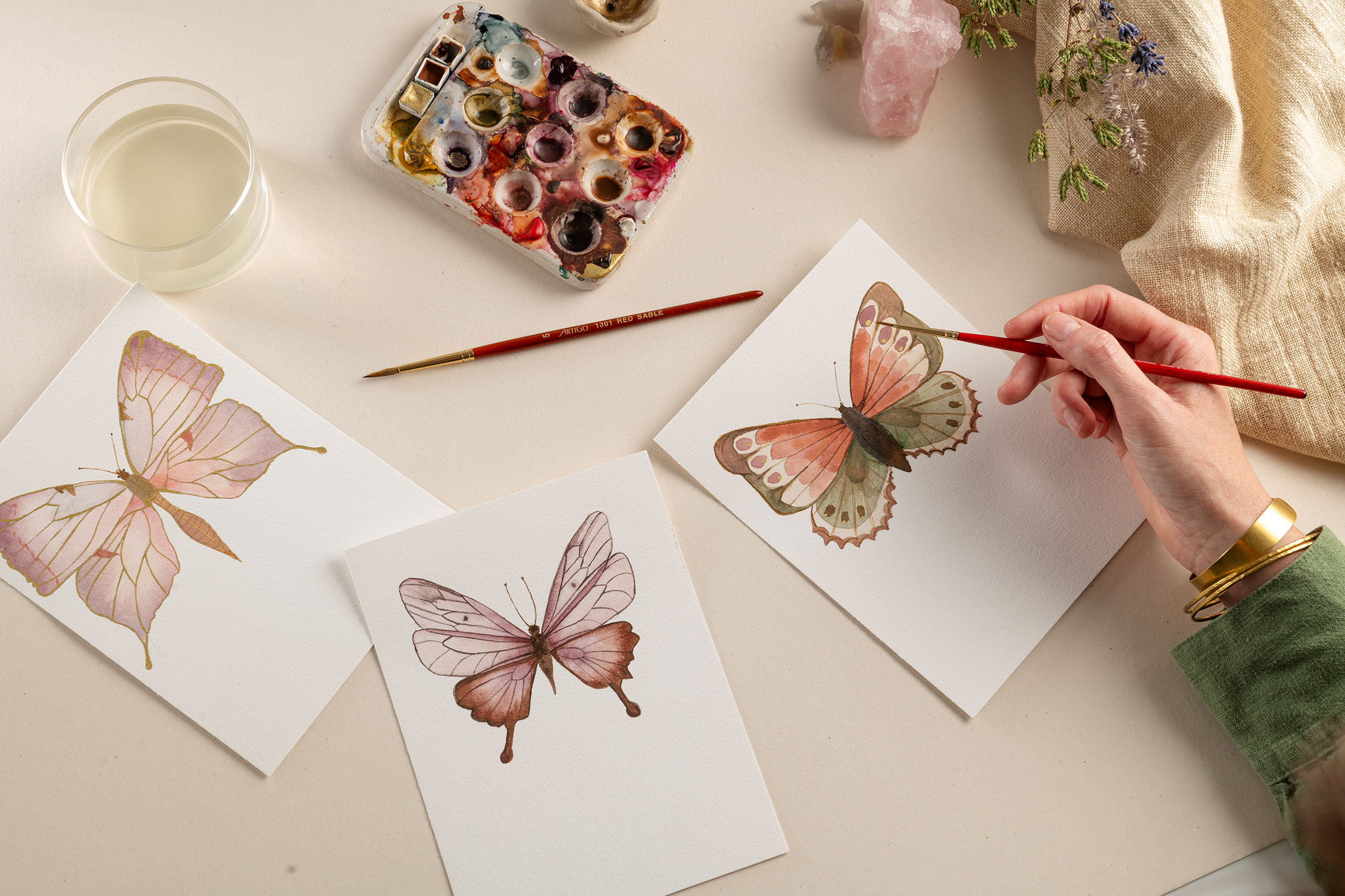 Vlinders in Aquarel, dagworkshop.