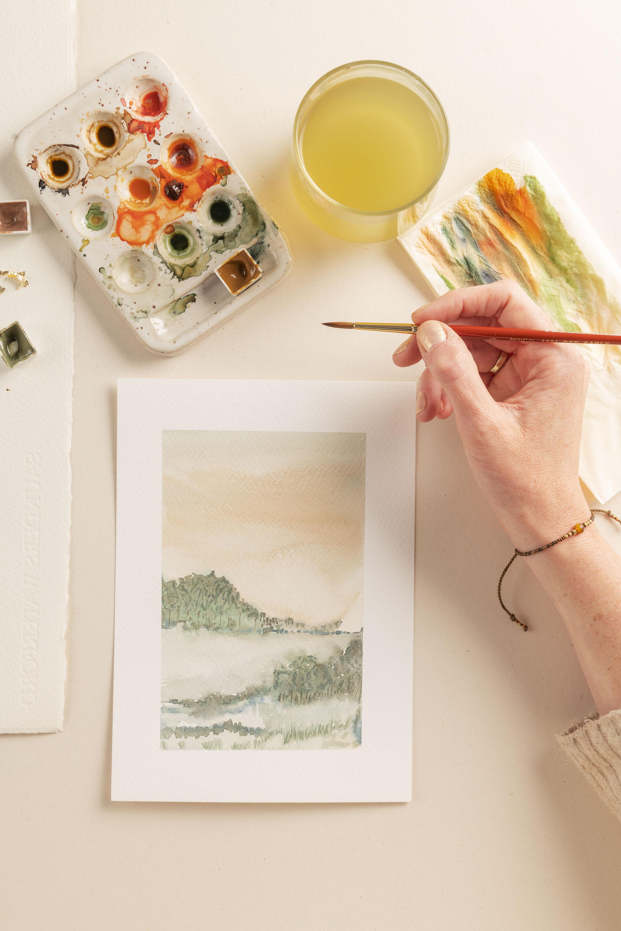 Luchten en eenvoudige zichten in aquarel! - Foto