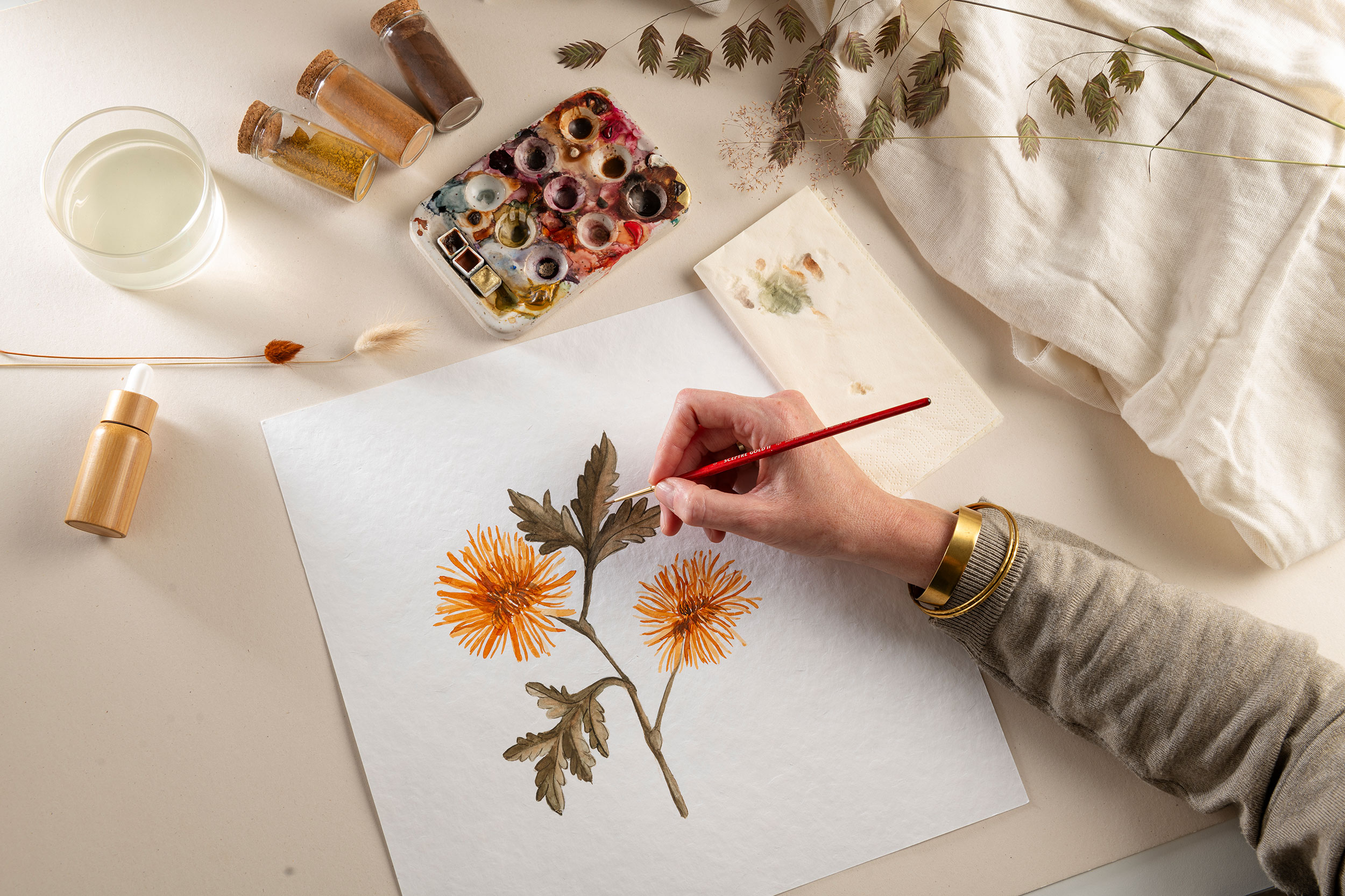 Geboortebloemen in Aquarel Dagworkshop