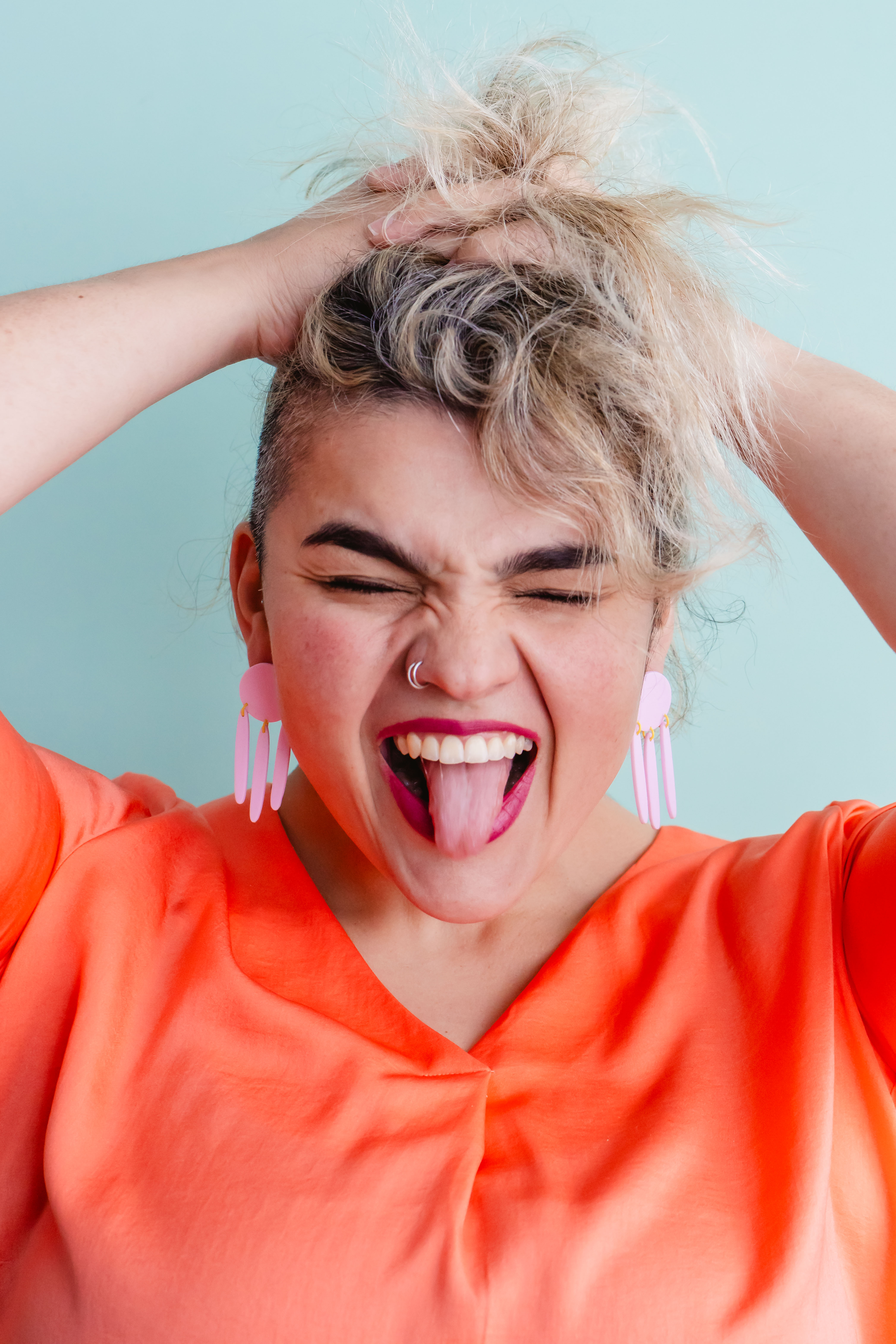 Kleurrijke oorbellen uit polymeerklei - basis