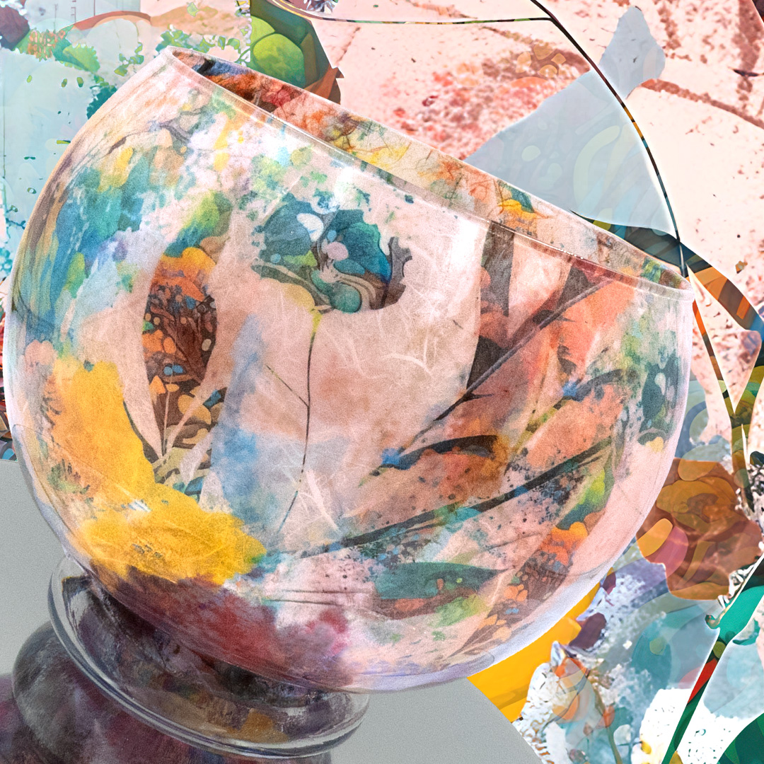 Workshop rijstpapier op glas