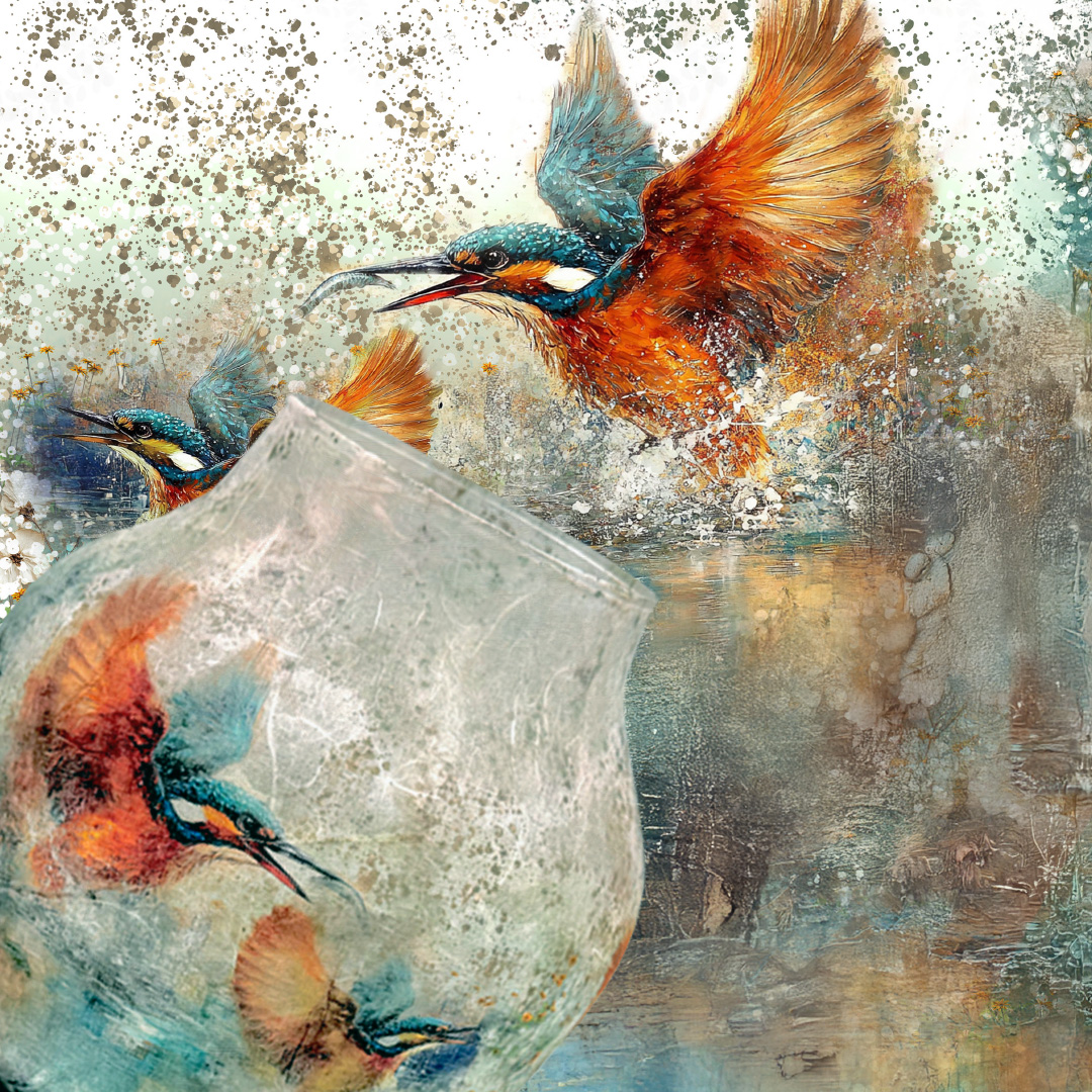 Workshop rijstpapier op glas