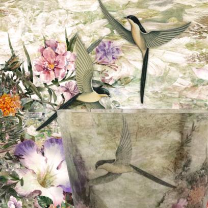 Workshop rijstpapier op glas