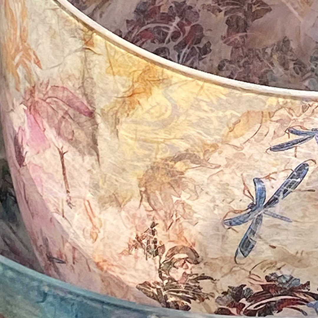 Workshop rijstpapier op glas