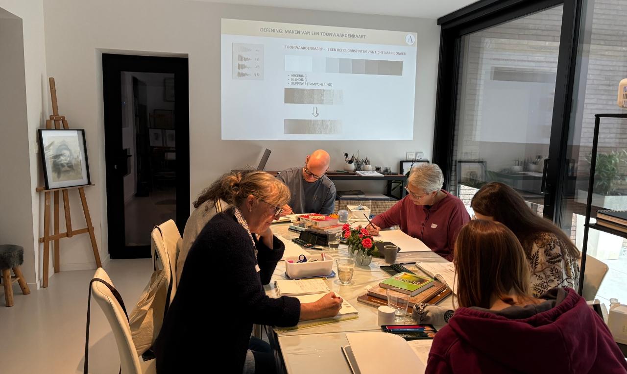 Cursus - LEREN TEKENEN - 6 lessen - basiscursus voor beginners - Foto