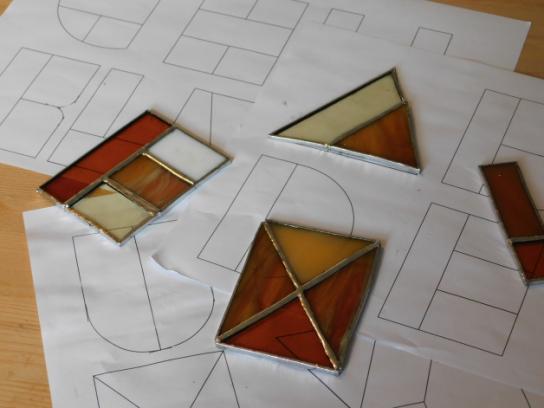 Glas in lood: Eigen creatie in koperfolie