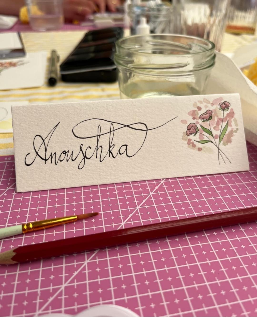 AQUAREL WORKSHOP - BLOEMEN -MECHELEN - Foto