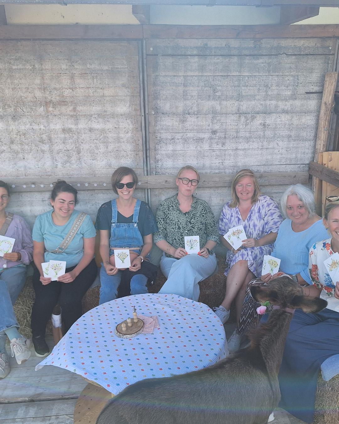 AQUAREL WORKSHOP - BLOEMEN -MECHELEN - Foto