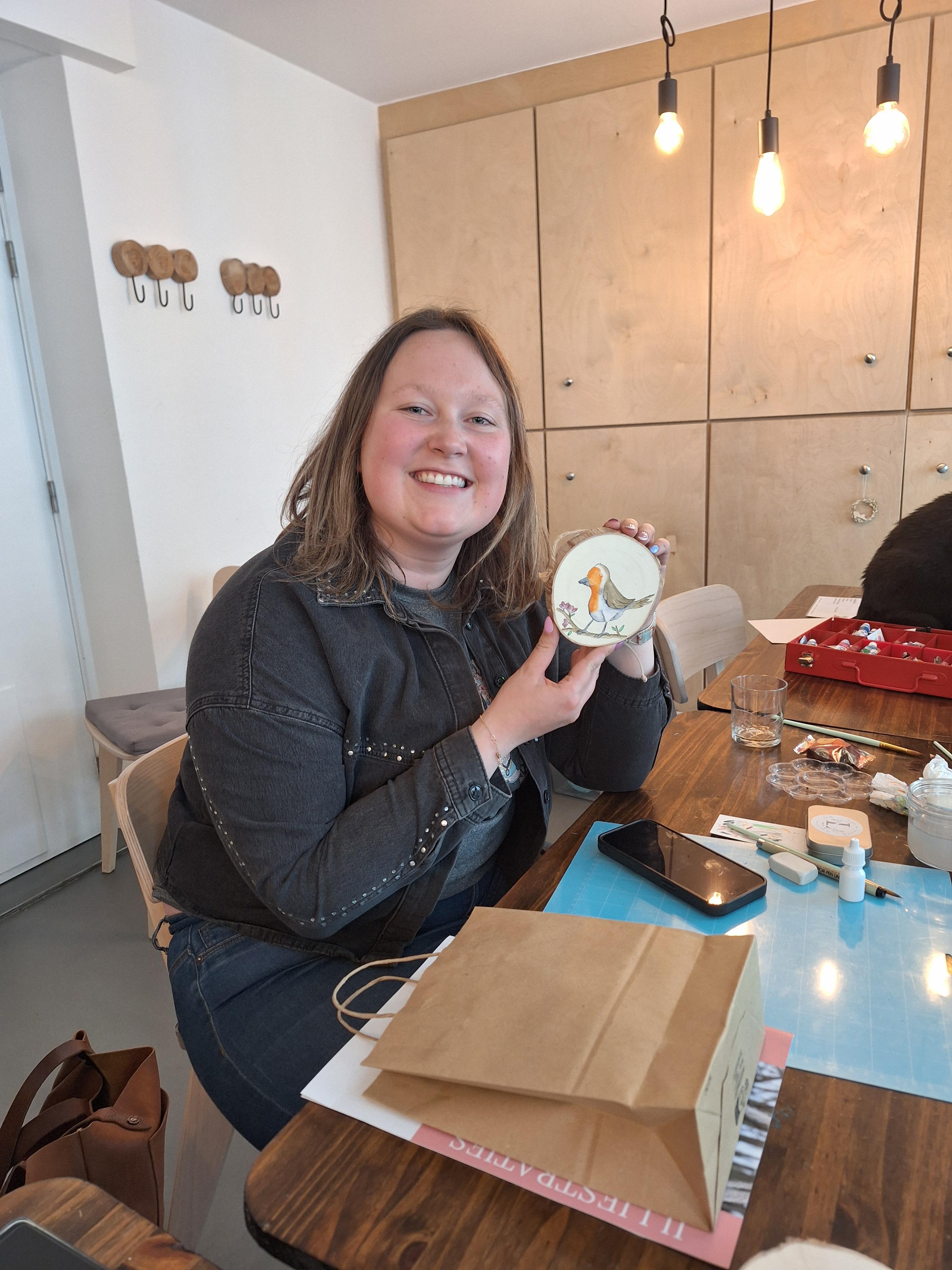 AQUAREL OP HOUT WORKSHOP - HAALTERT - EZELSERVARING - Foto