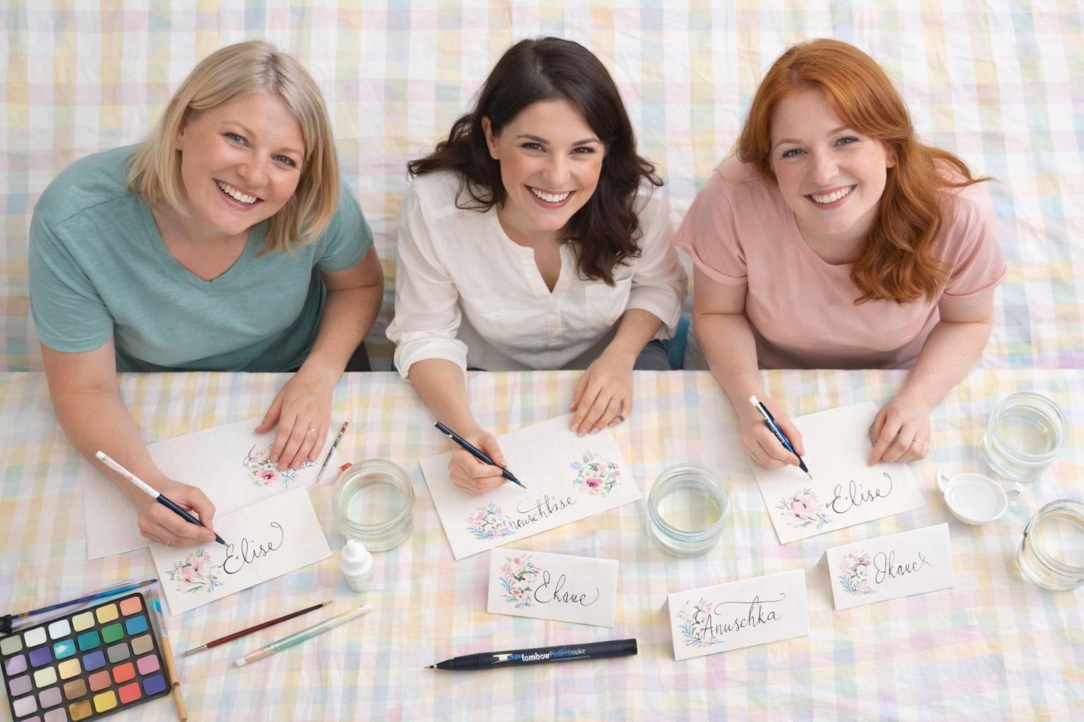 AQUAREL & KALLIGRAFIE WORKSHOP - HAALTER - EZELERVARING - Foto