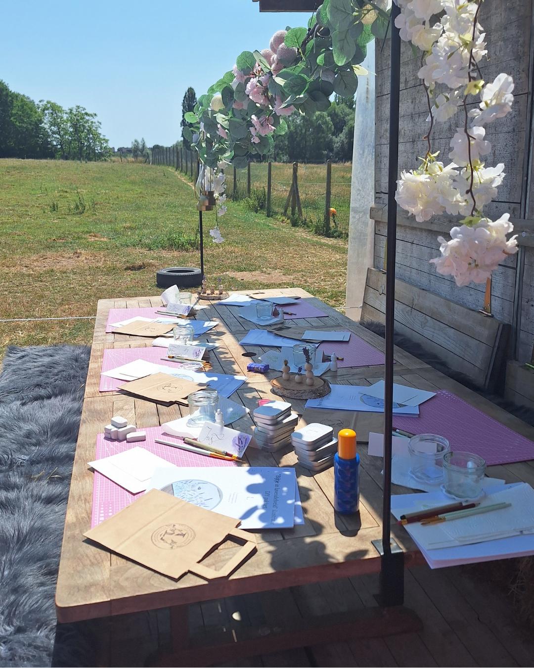 AQUAREL & KALLIGRAFIE WORKSHOP - HAALTER - EZELERVARING - Foto