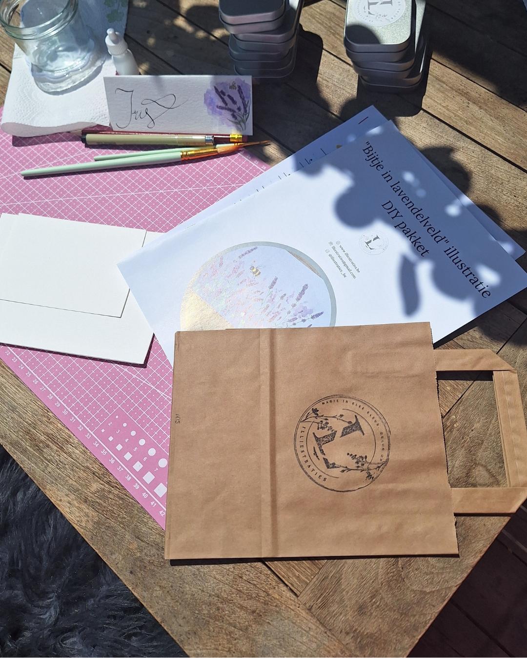 AQUAREL & KALLIGRAFIE WORKSHOP - MECHELEN - NAAMKAARTJES - Foto