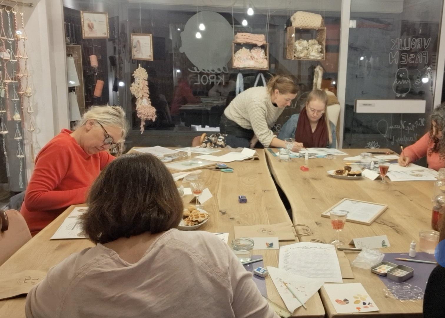 AQUAREL WORKSHOP - MECHELEN - HERFSTDIEREN - Foto
