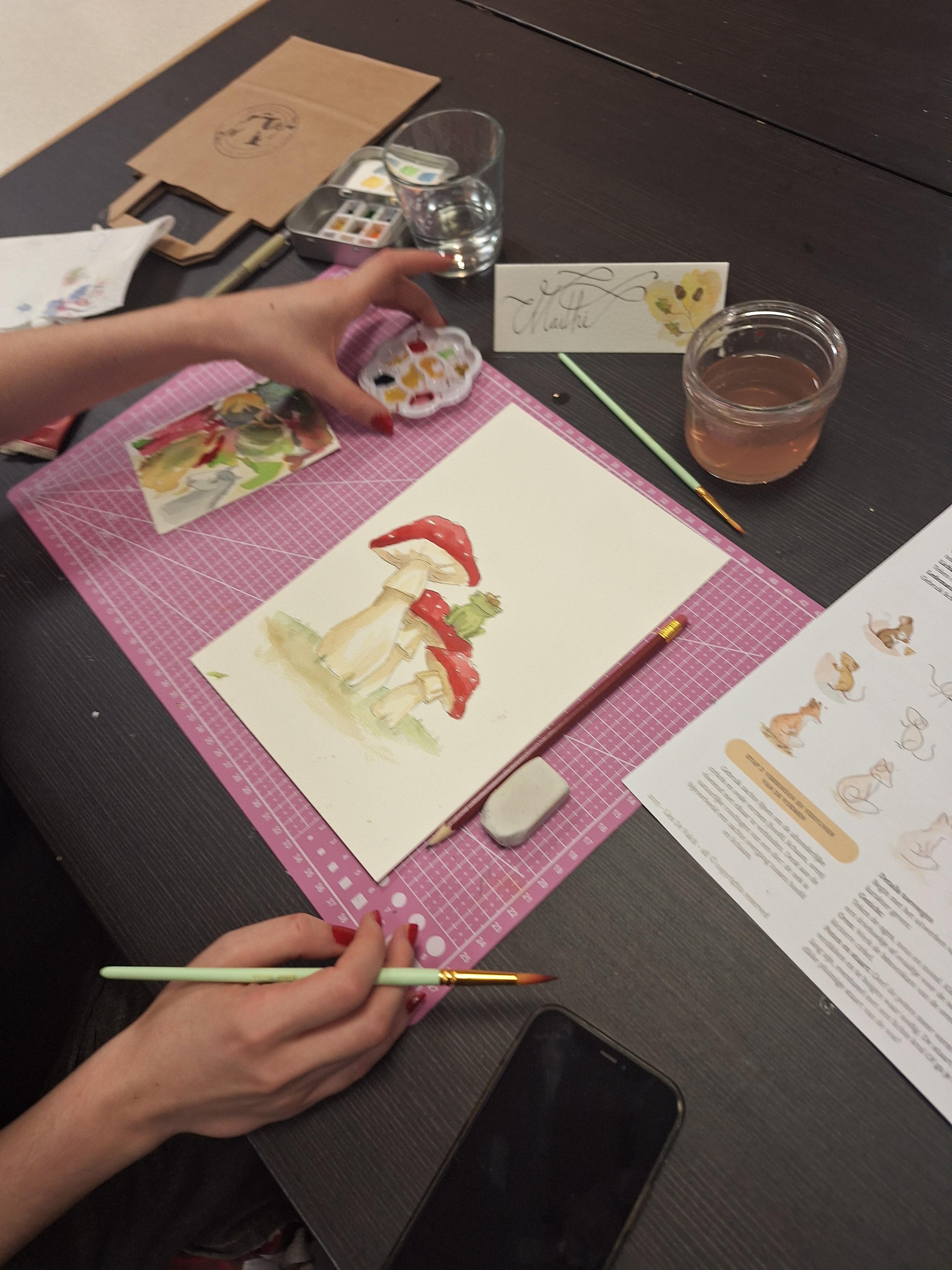 AQUAREL WORKSHOP - MECHELEN - HERFSTDIEREN - Foto