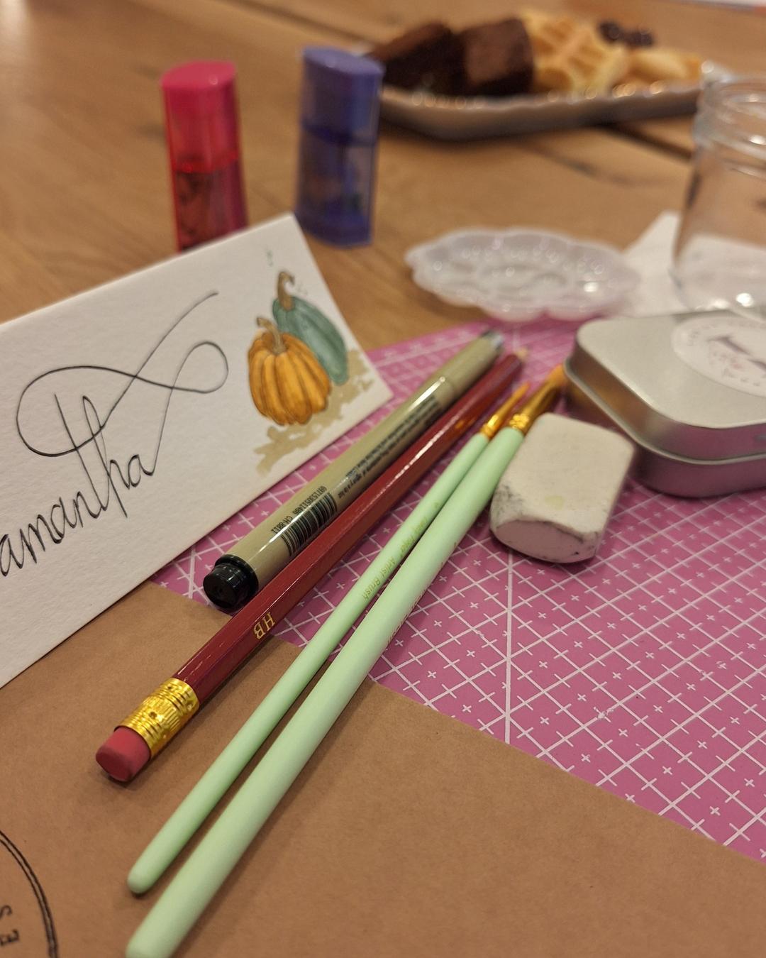 AQUAREL WORKSHOP - MECHELEN - HERFSTDIEREN - Foto