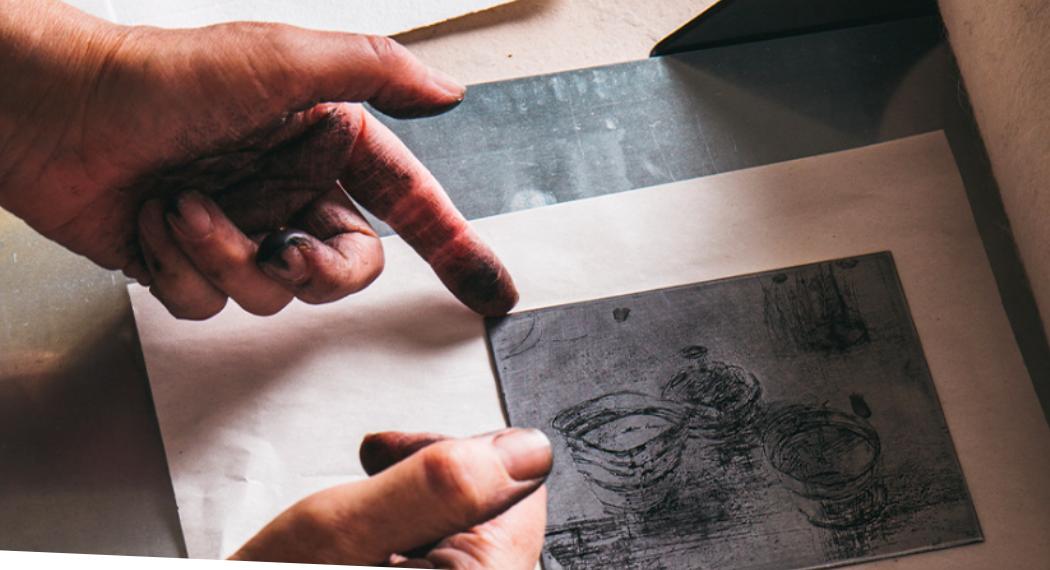 Droge Naald (Etstechniek) - Foto