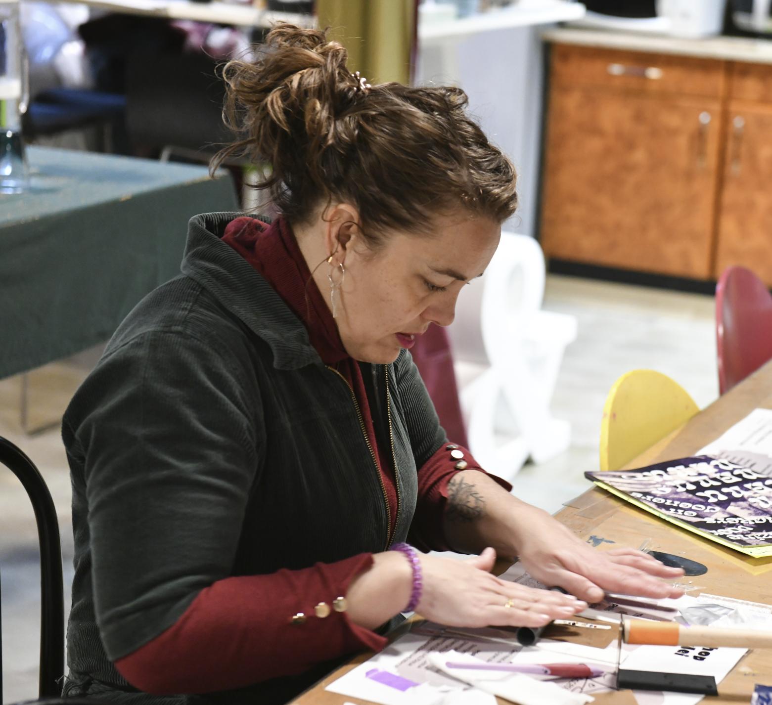 Bronzen oorbellen - Foto