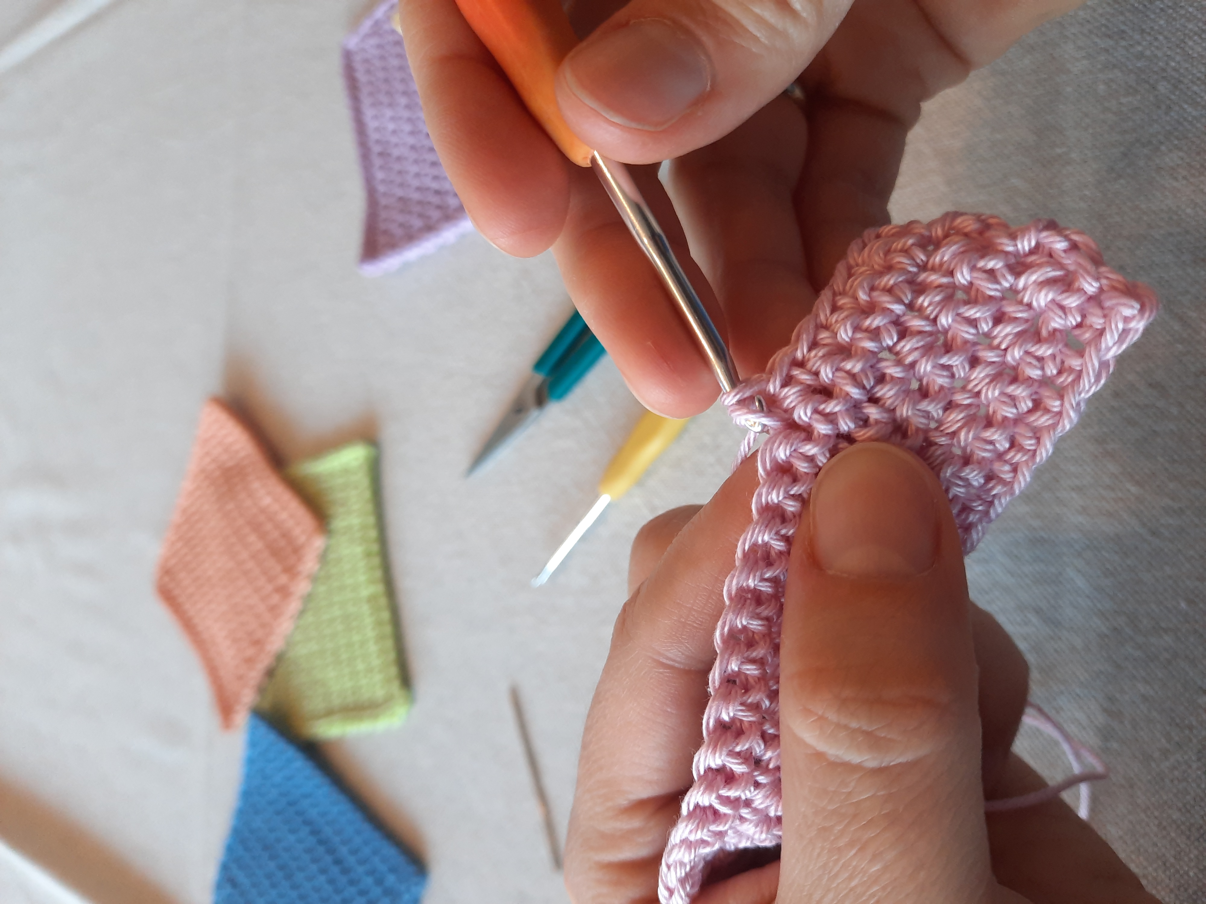 Haken voor beginners - Vierkante onderzetter