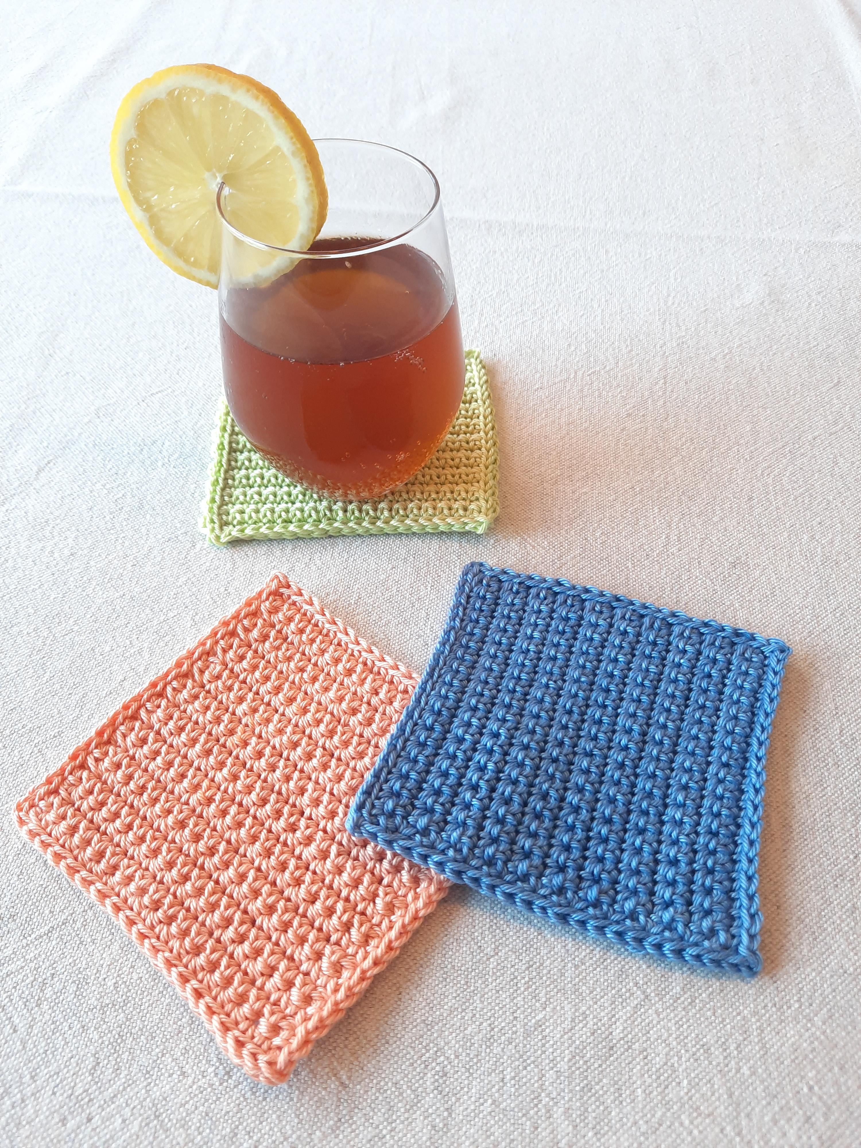 Haken voor beginners - Vierkante onderzetter - Foto