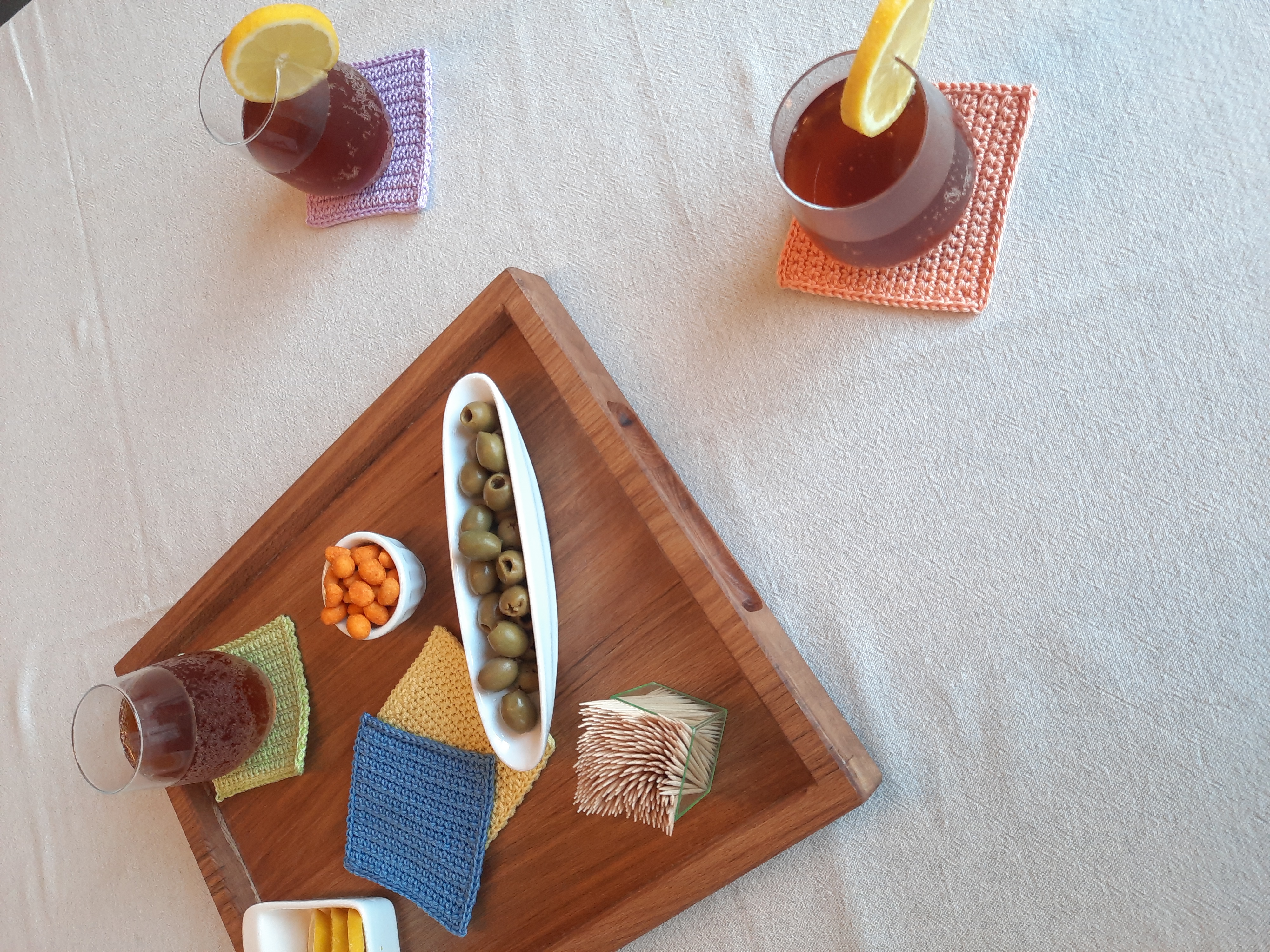 Haken voor beginners - Vierkante onderzetter