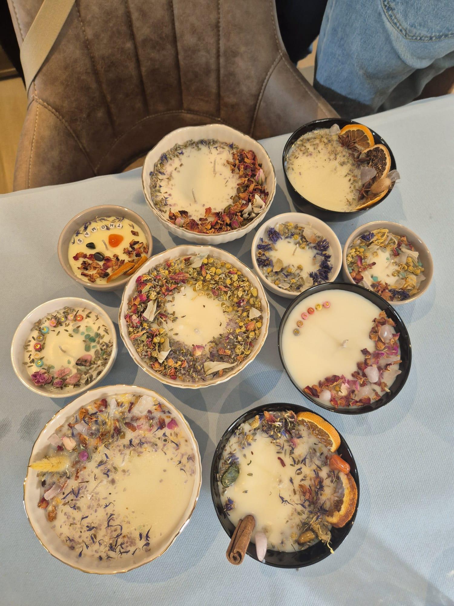 Geurkaarsen maken - Foto