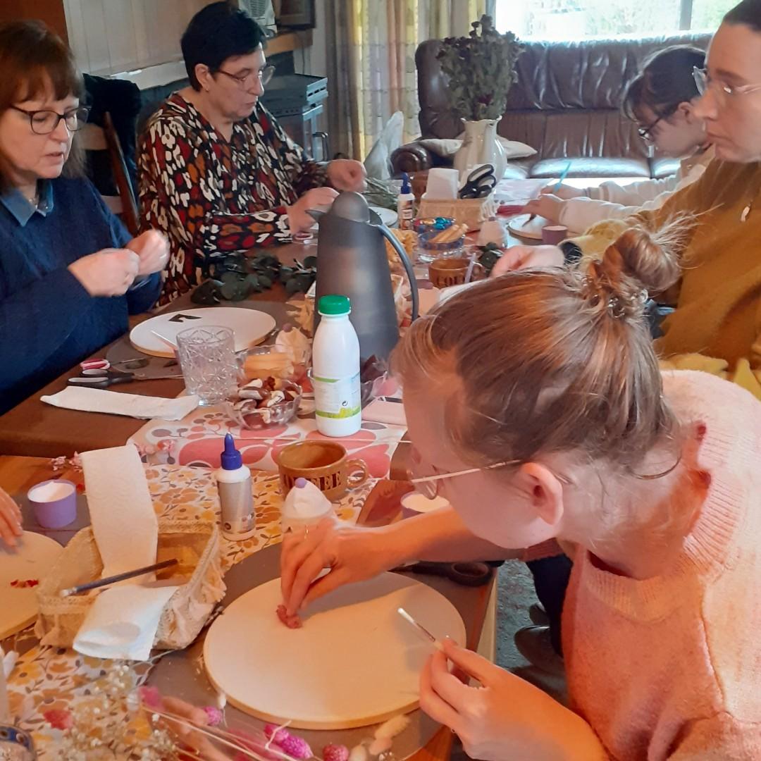 Duo-workshop: Bloem-taartje (ouder-kind) - Foto