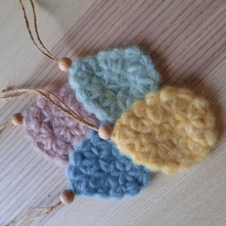 Paasei haken in Jasmijn steek