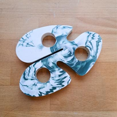 Interieuritems gieten in marmer-look