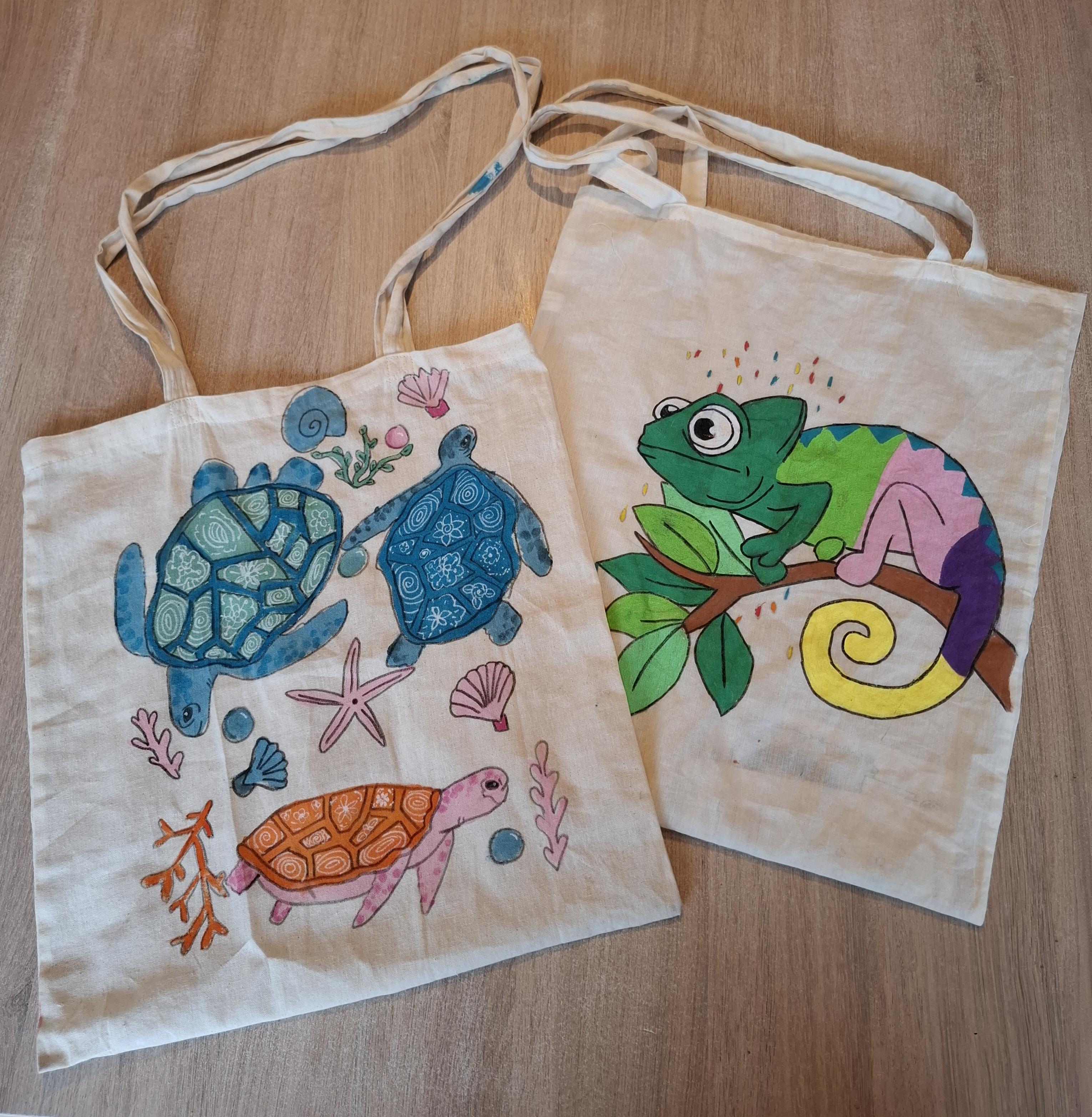 Kinderworkshop: totebag pimpen - Foto