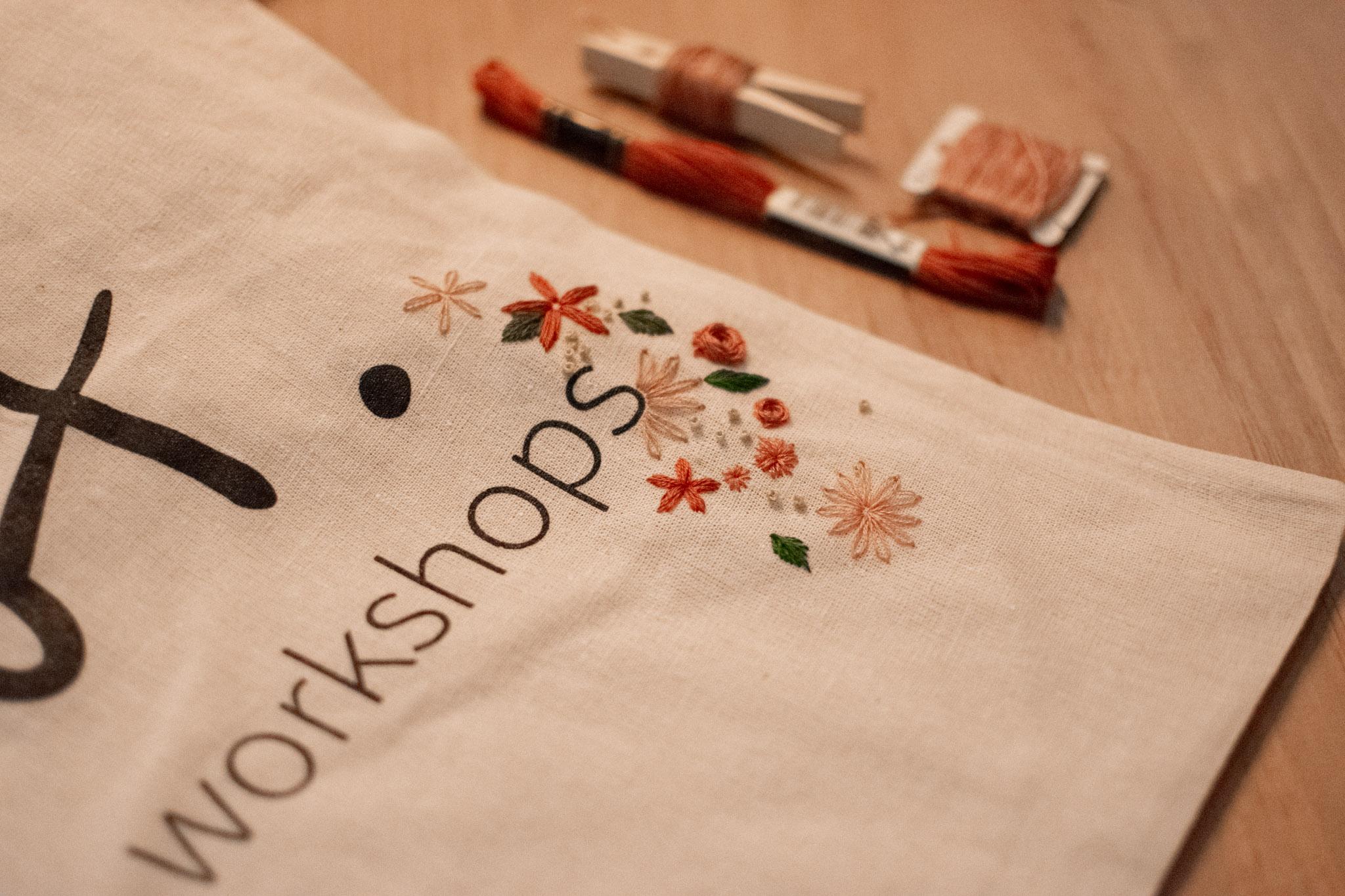 🌸 Bloemen & basissteken - Workshop borduren - Foto