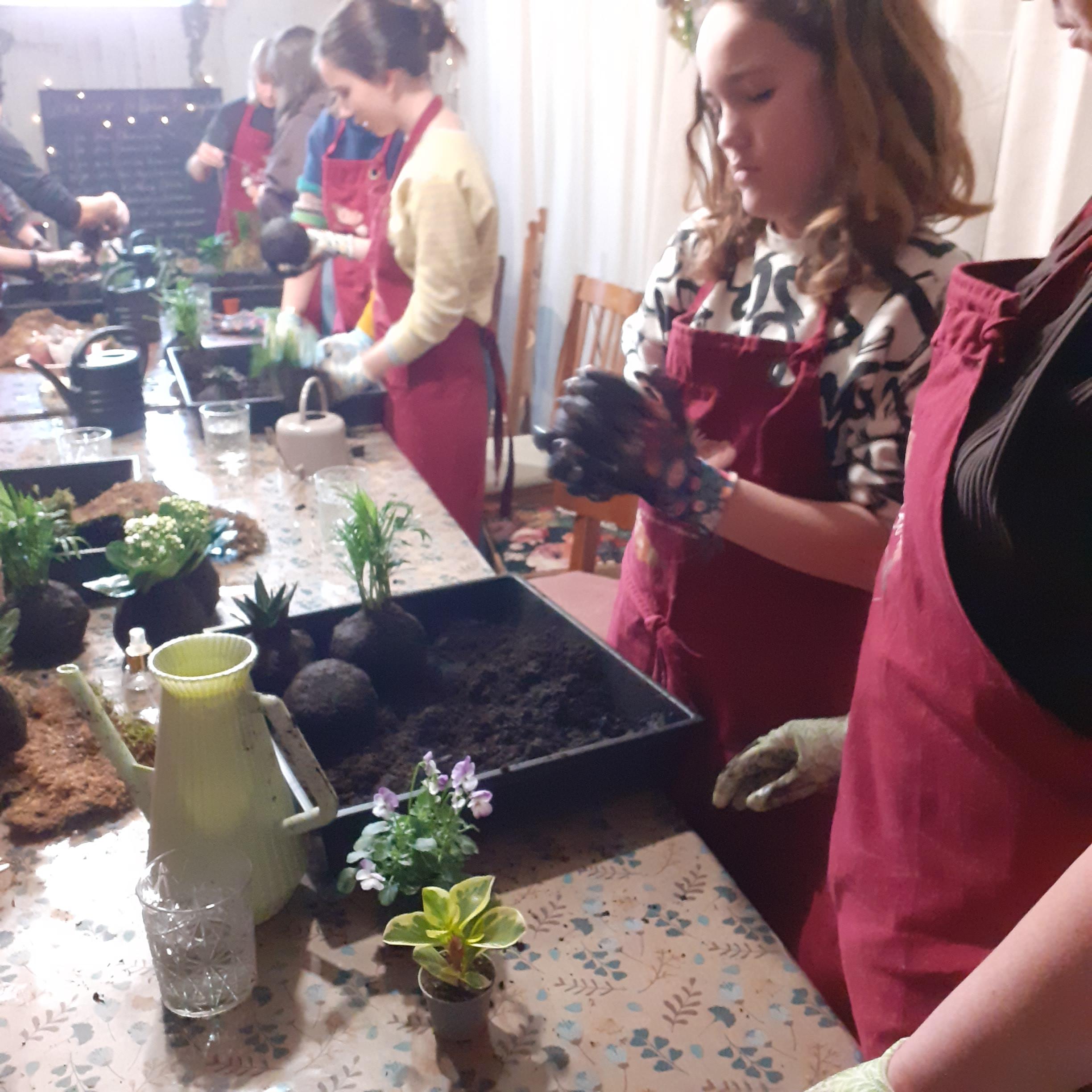 Privé workshop Kokedama maken - Foto