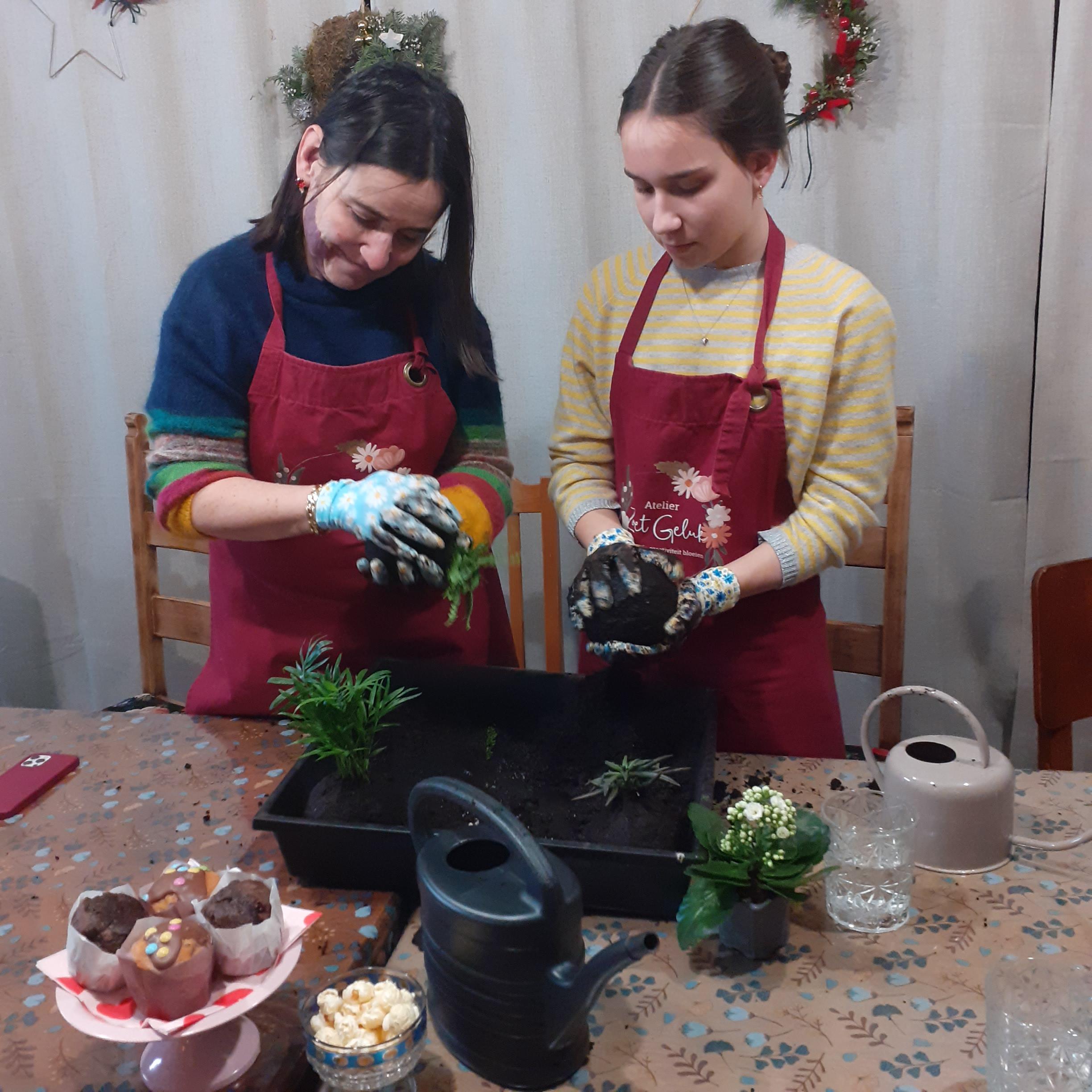 Privé workshop Kokedama maken - Foto