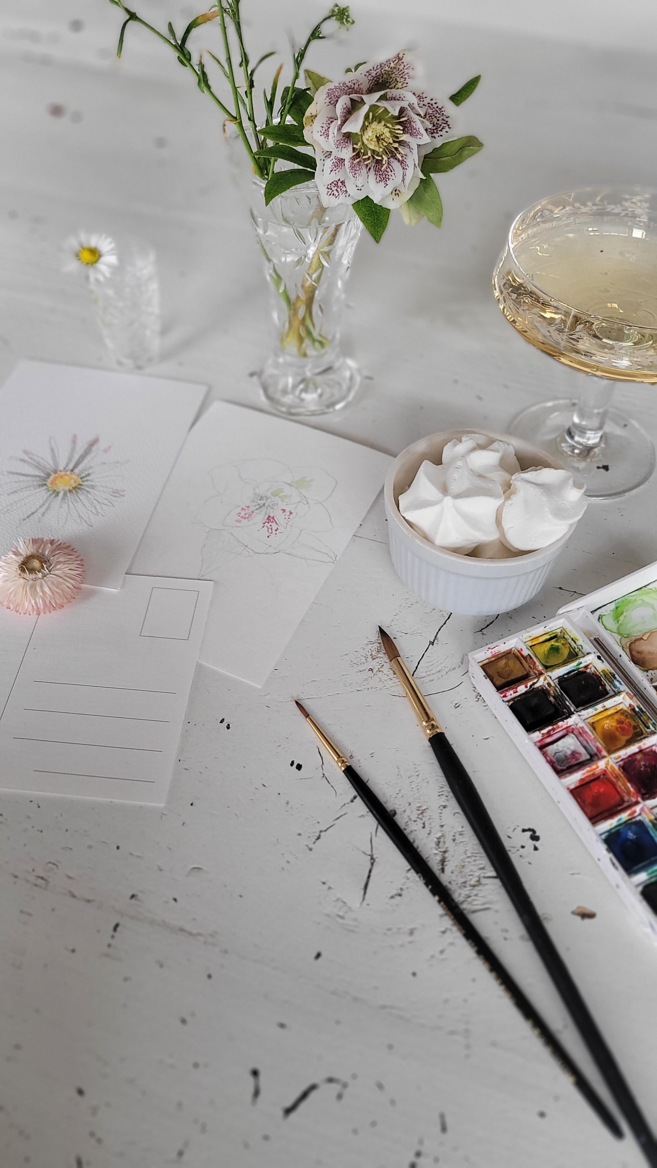 Vrijgezelle aquarelle - Foto