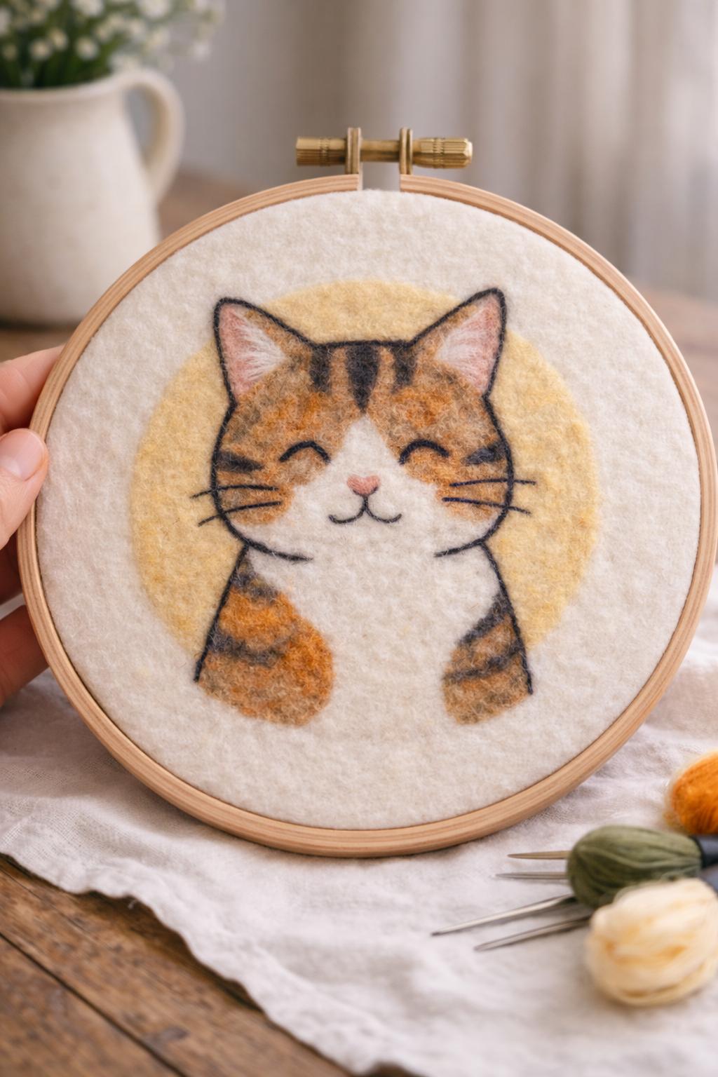 🐑 Naaldvilten portret in 2D - Workshop - Foto