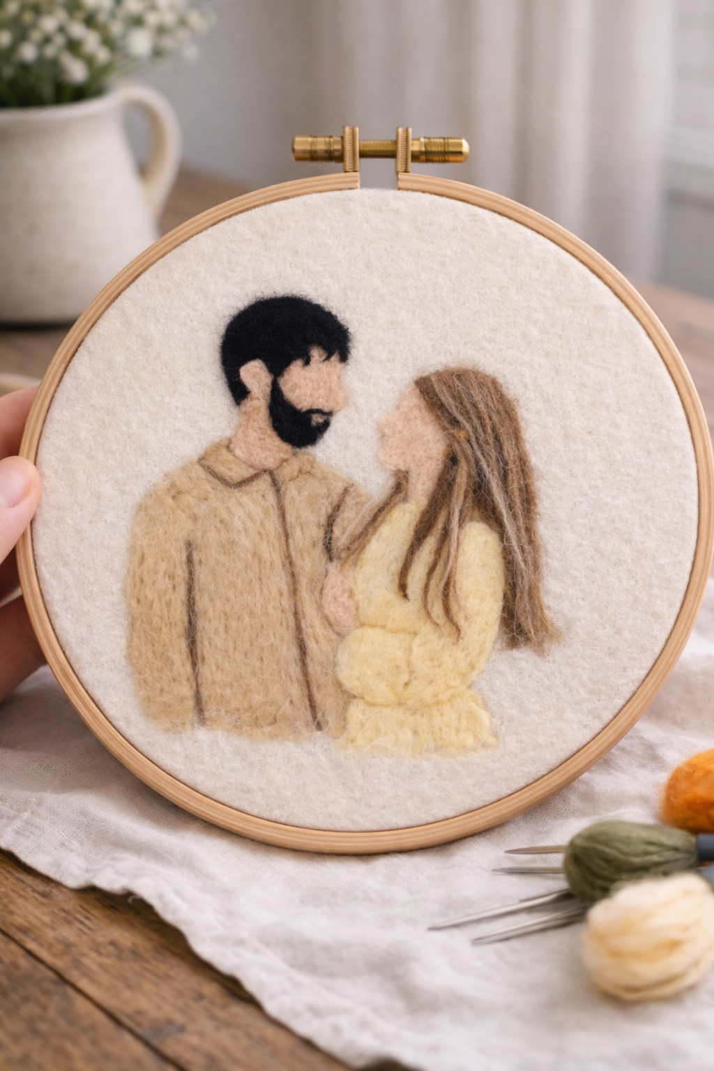 🐑 Naaldvilten portret in 2D - Workshop