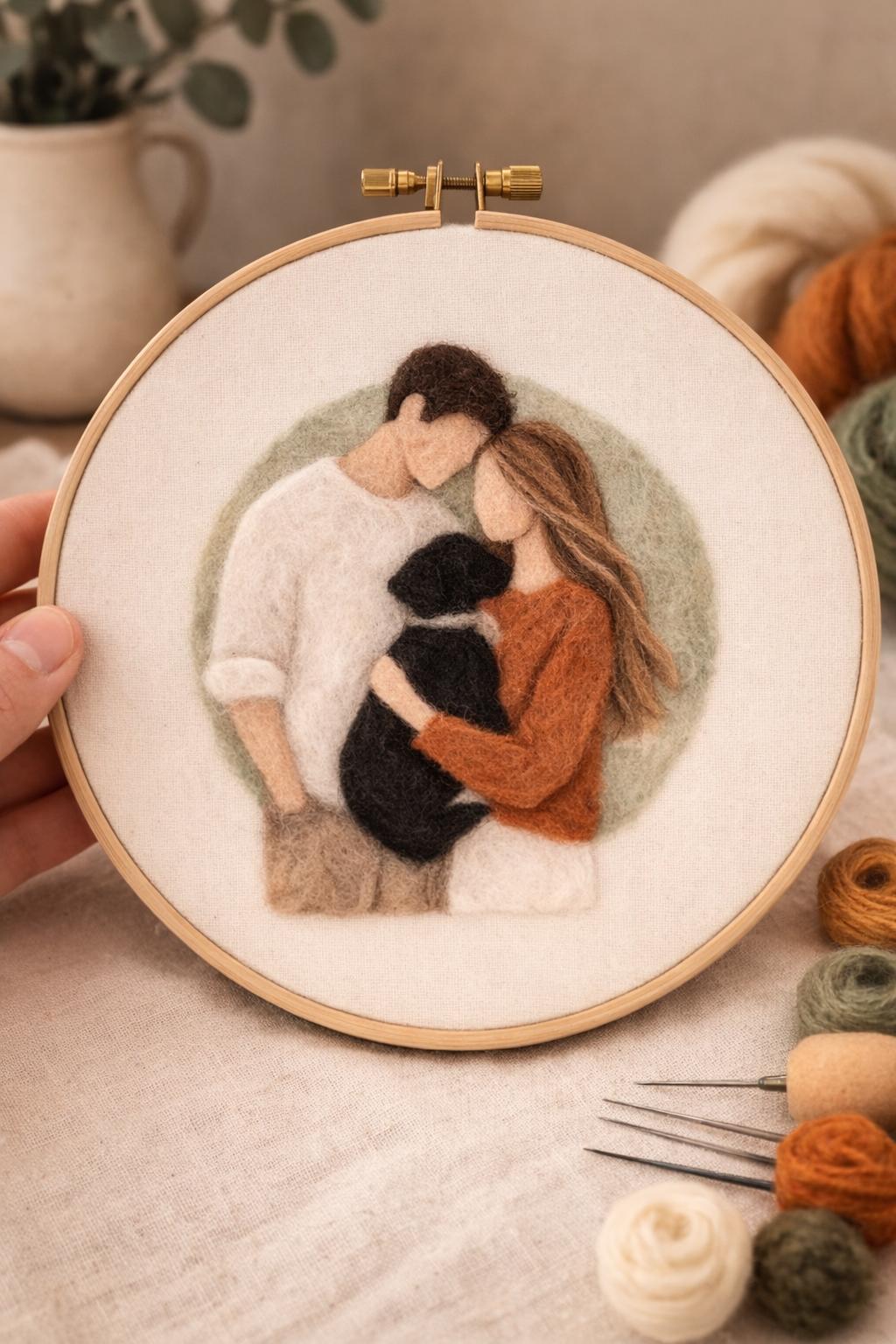 🐑 Naaldvilten portret in 2D - Workshop - Foto