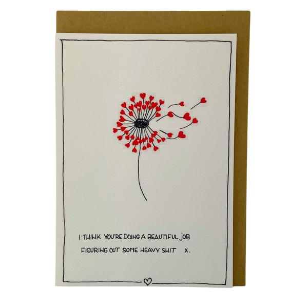 Kaartjes met mooie woorden met Emma.Nieke bij REST - Foto