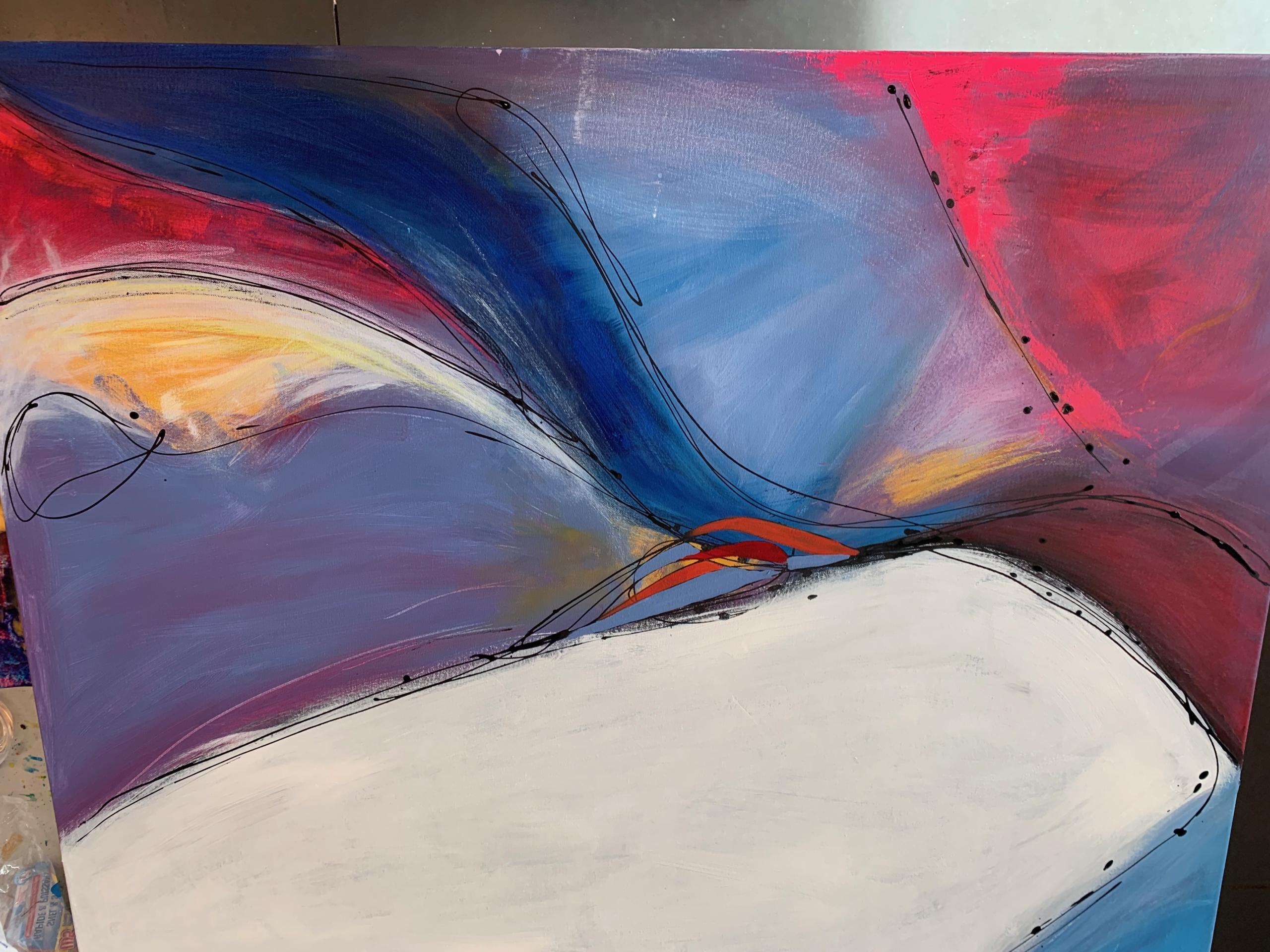 Expressief abstract schilderen: dagopleiding paasmaandag - Foto