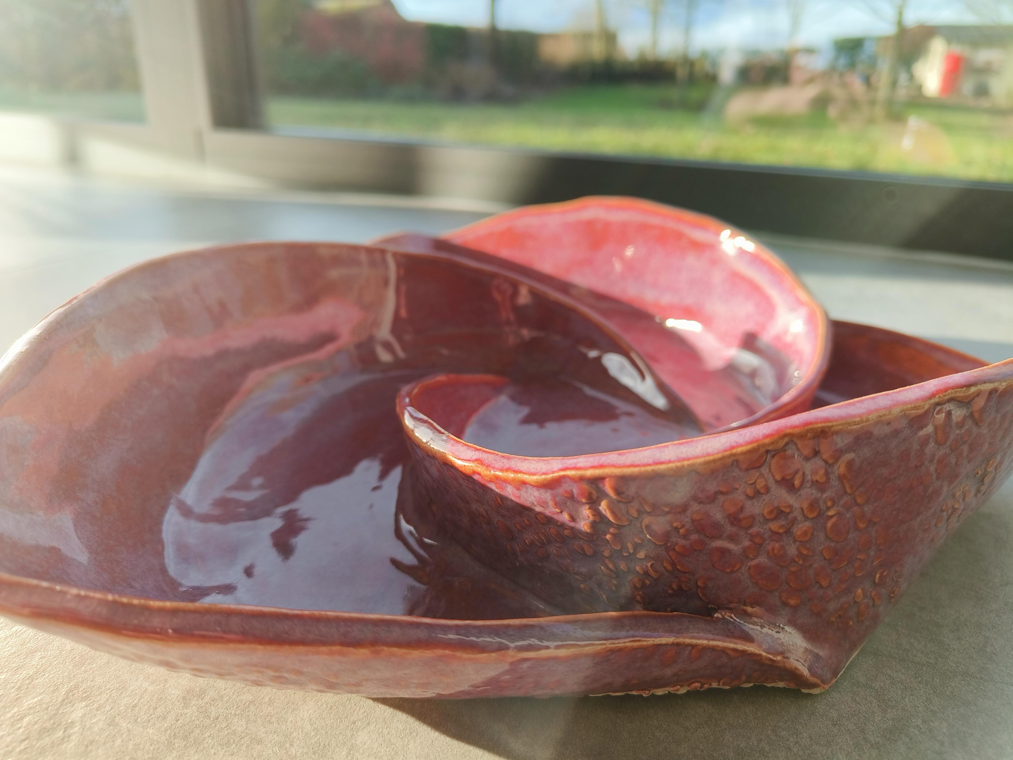 Bloemenschaal in keramiek - Foto