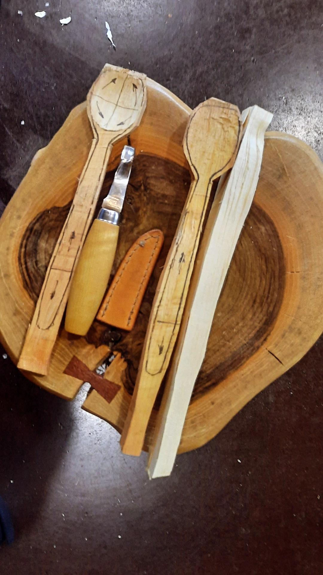 Creatieve Ouder-Kind workshop Lepelsnijden - Foto