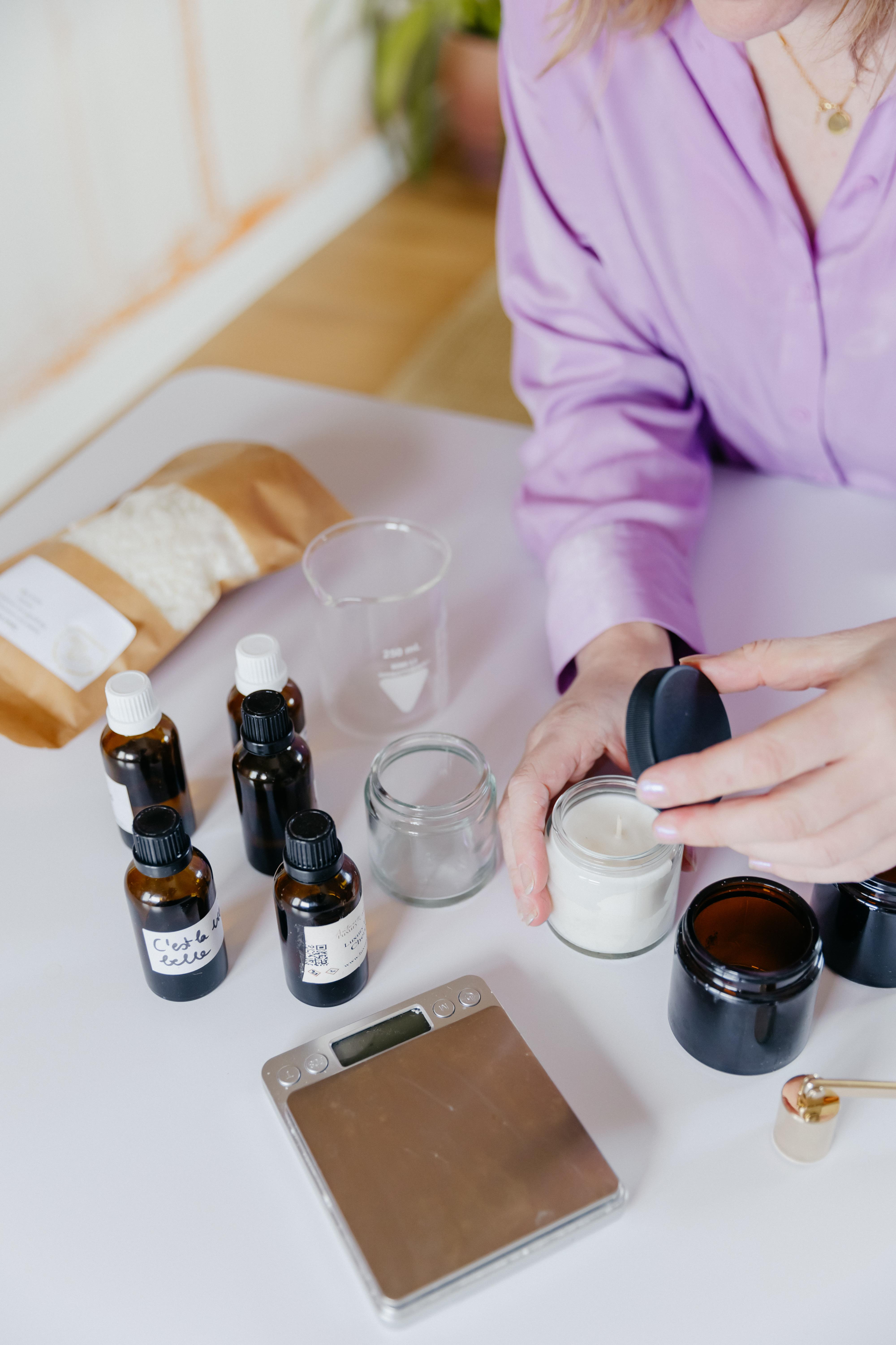 Geurkaarsen maken met vegan sojawas - Foto