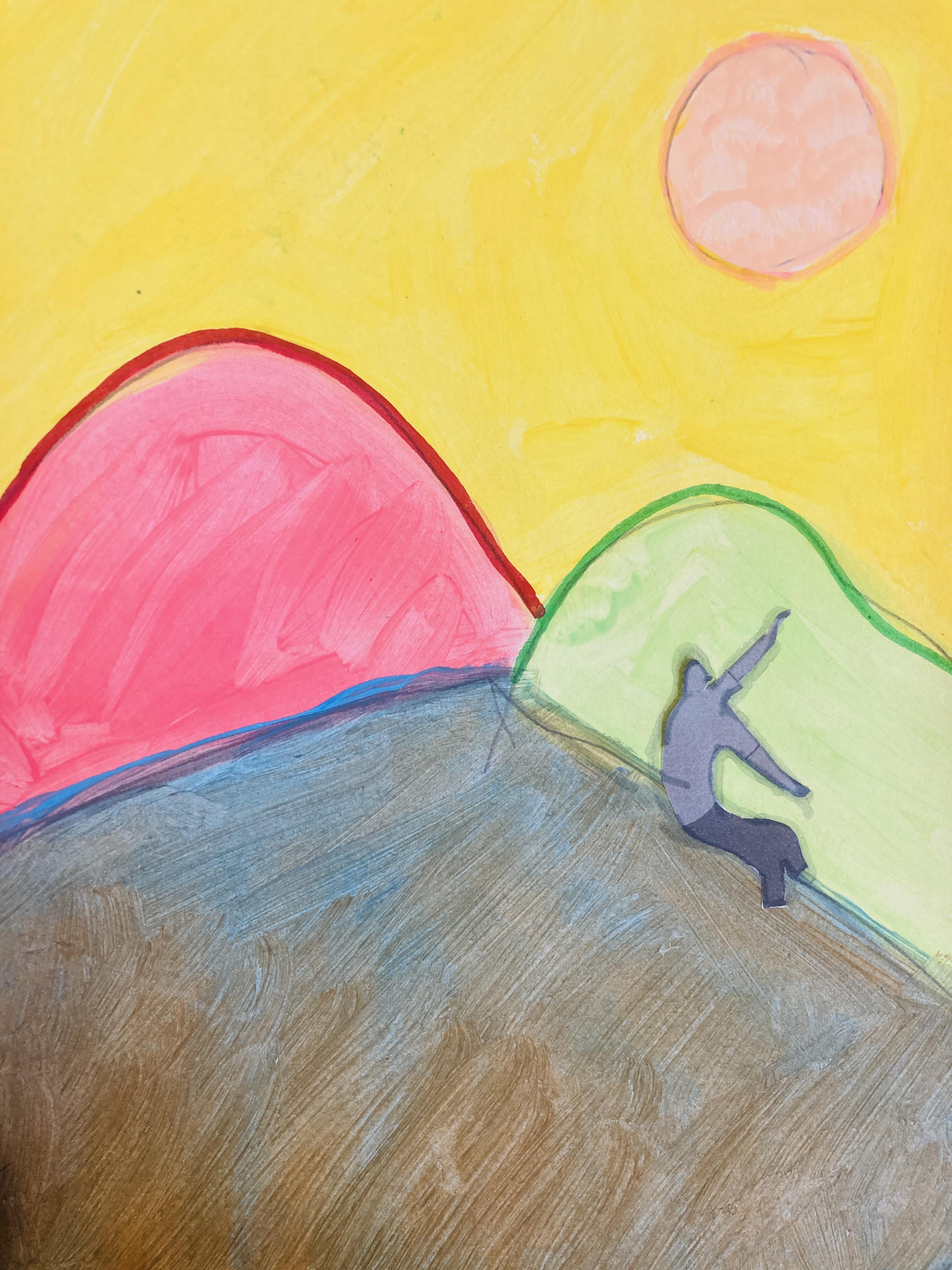 Wine & Art - schilderen naar Etel Adnan - Foto