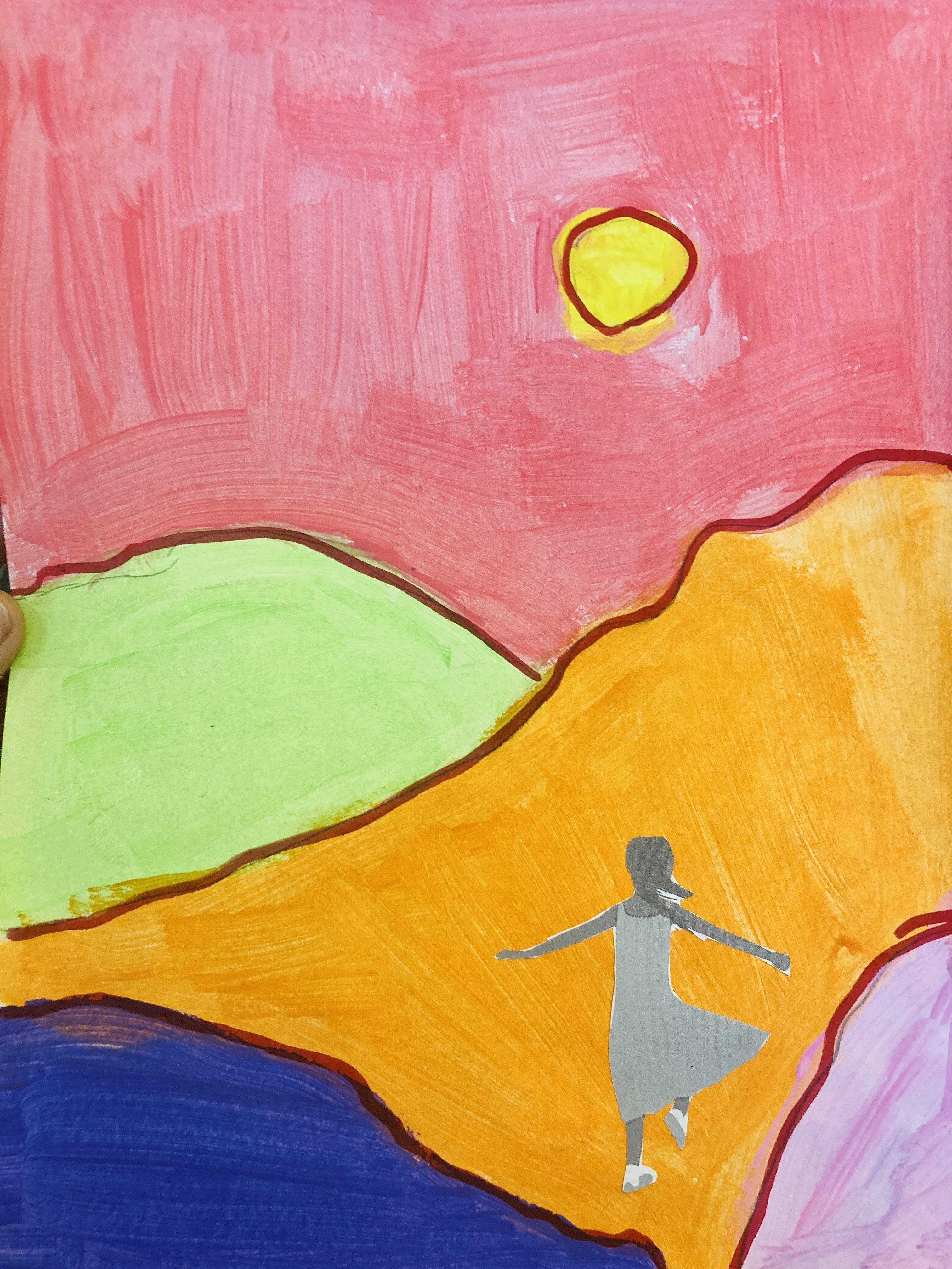 Wine & Art- schilderen naar Etel Adnan - Foto