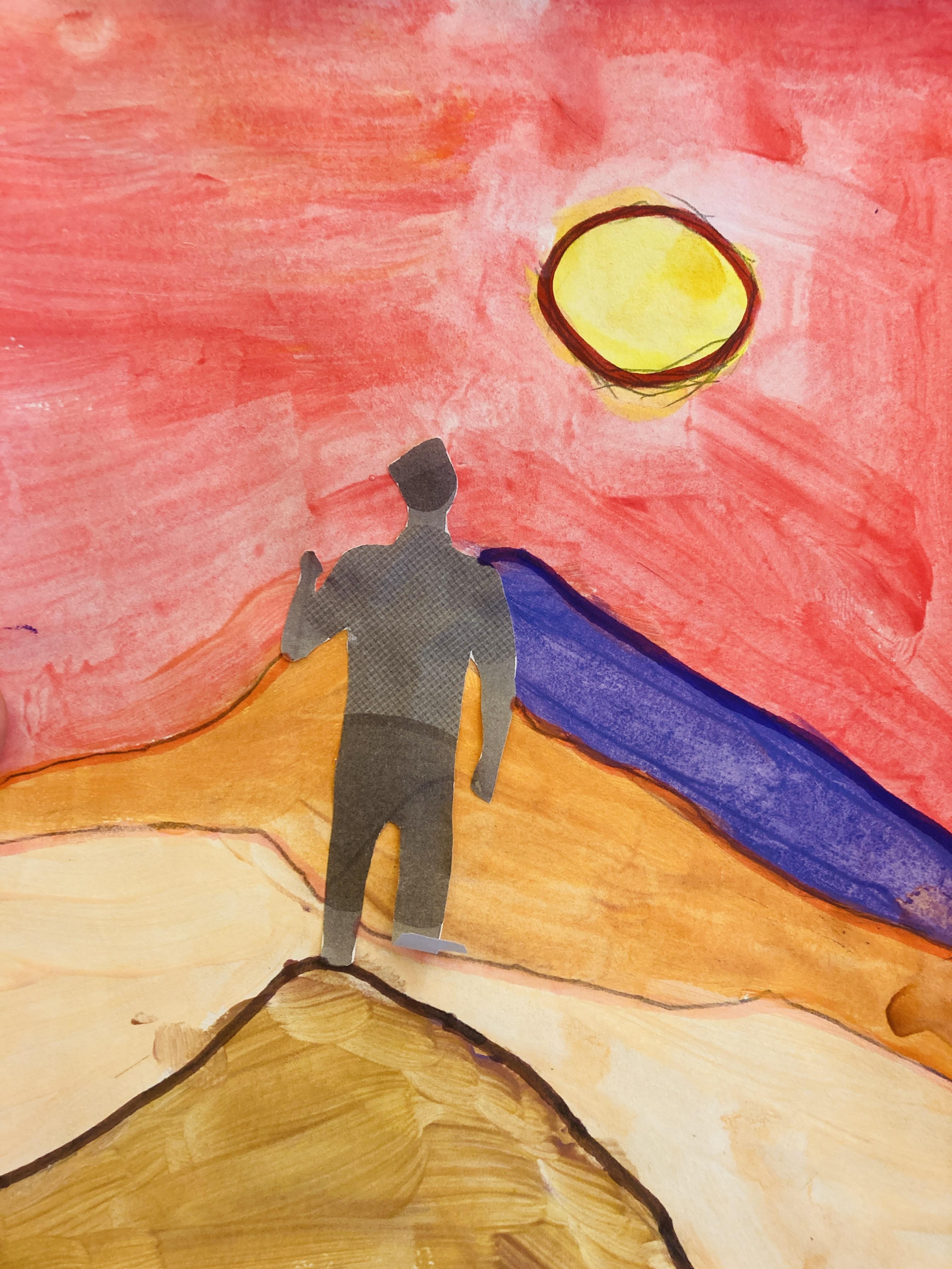 Wine & Art- schilderen naar Etel Adnan - Foto