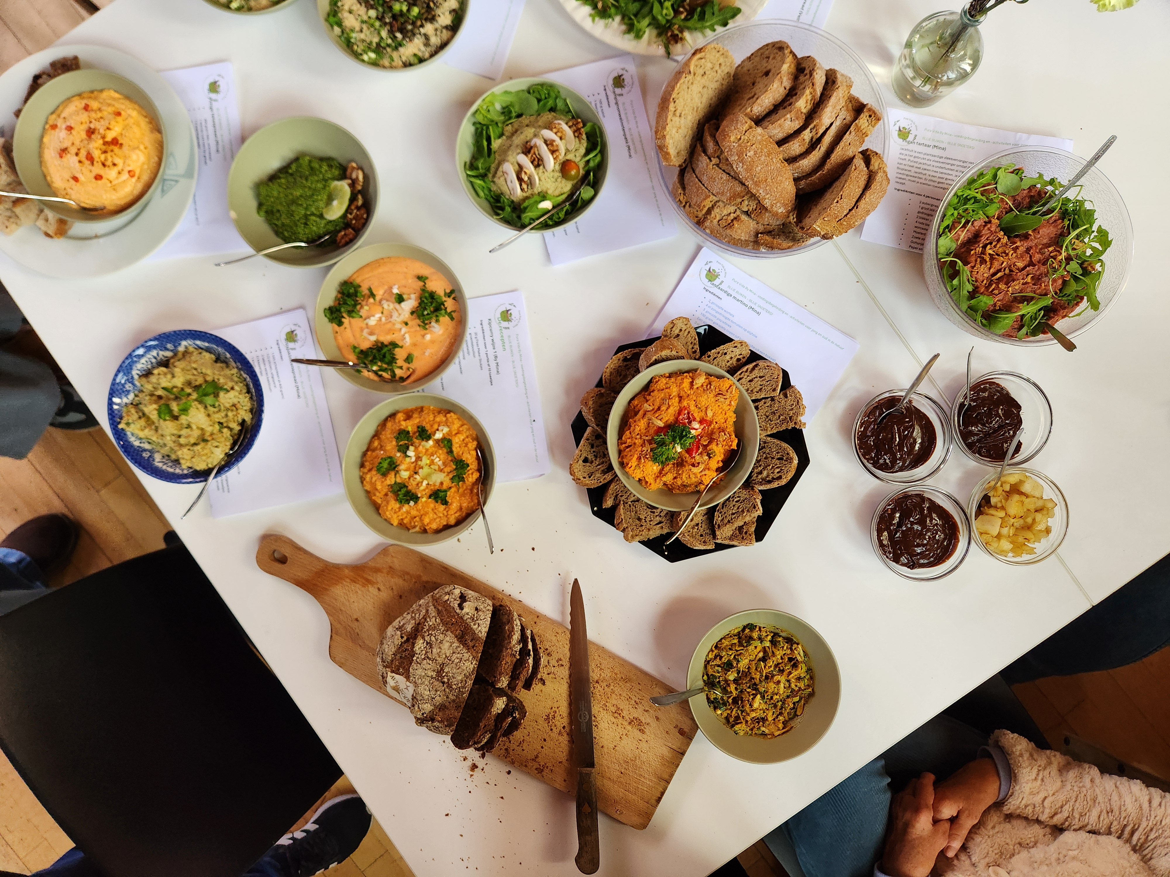 Kookworkshop in de natuur voor een groep