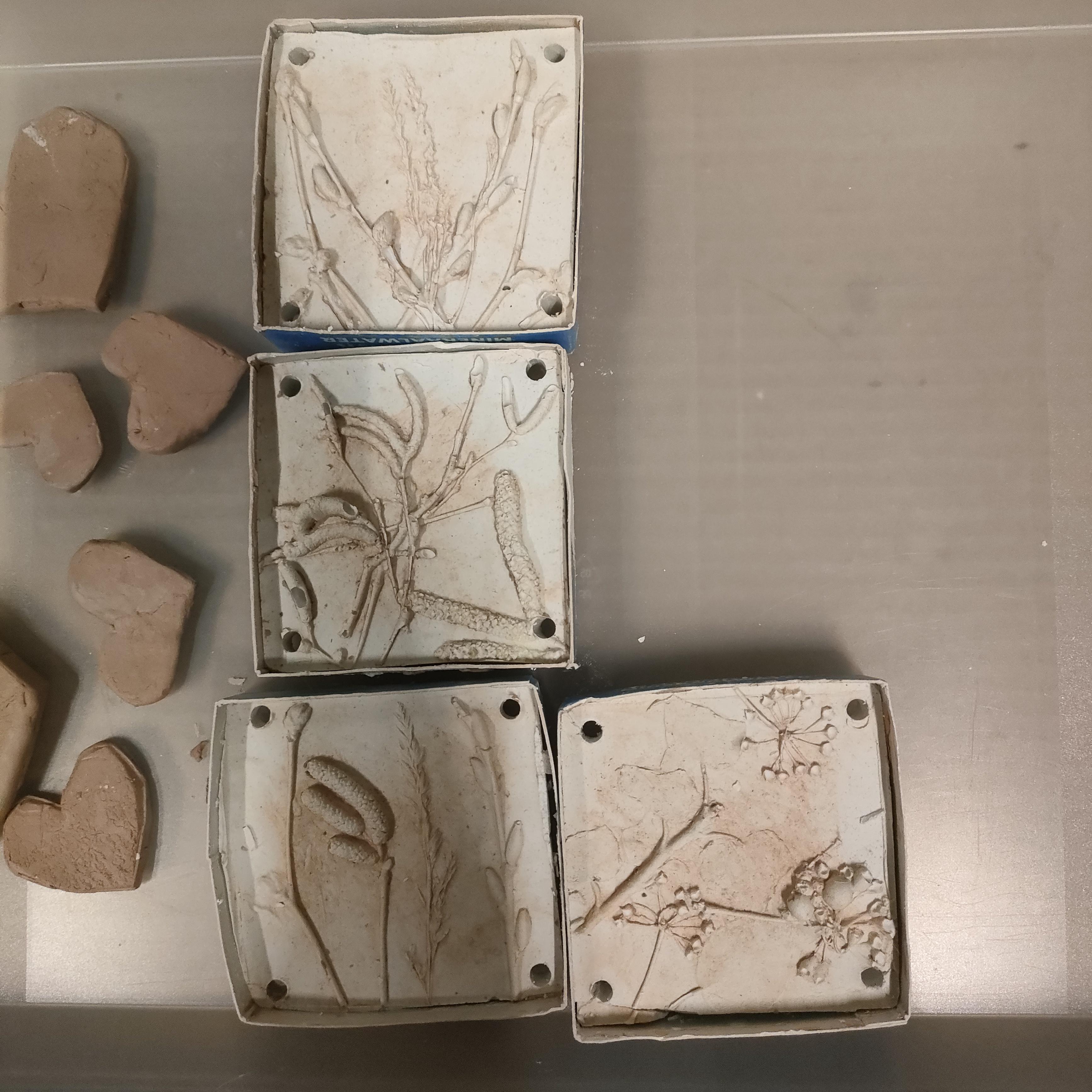 Duo-workshop 'botanische tegels maken ' - Foto