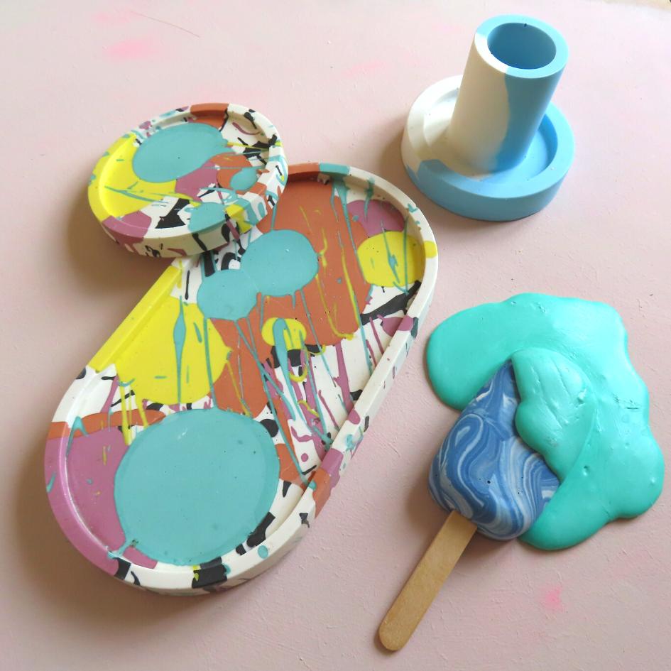 Ouder-kind workshop Jesmonite - Foto