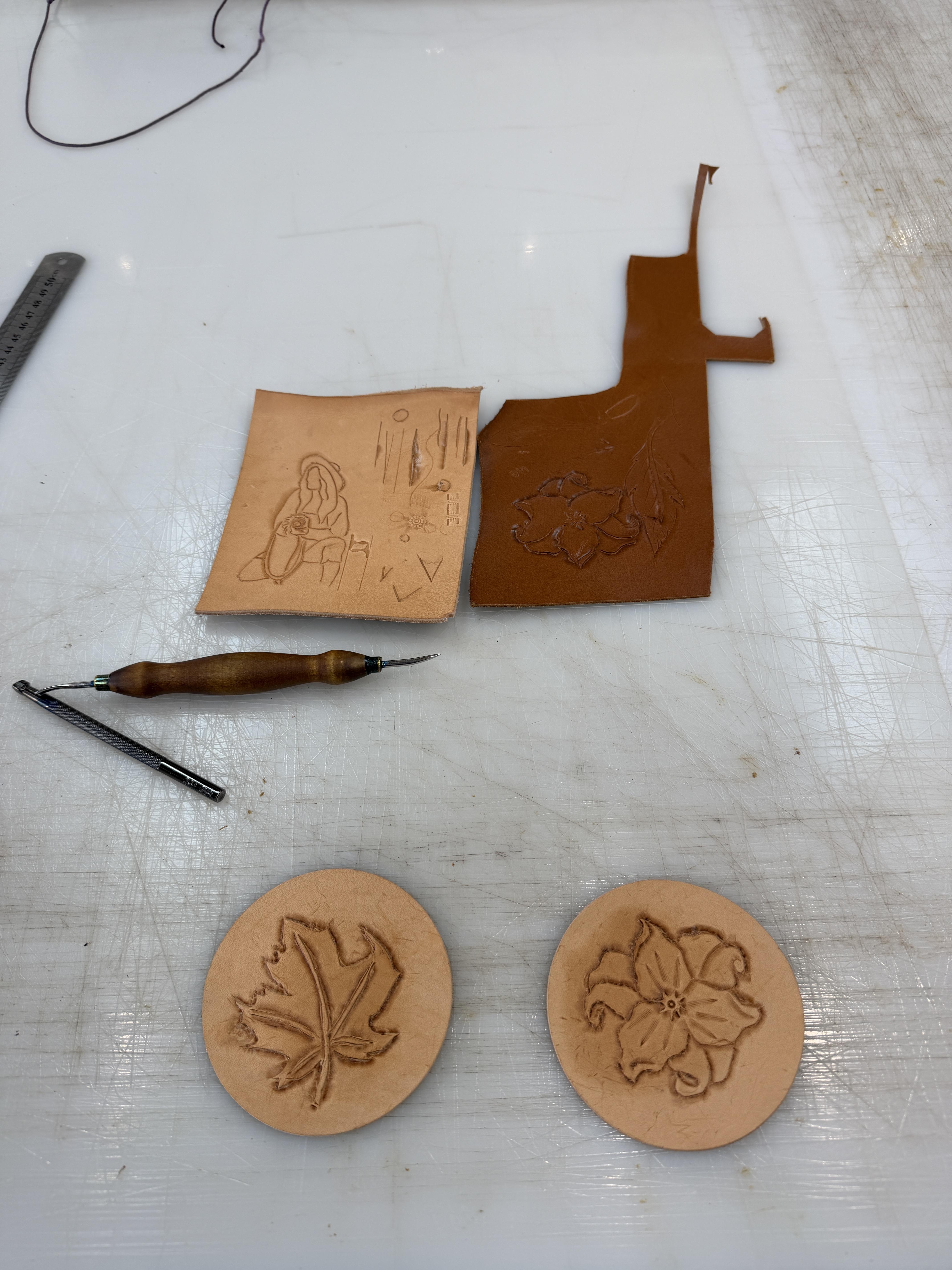 Leather carving en tooling voor beginners - Foto