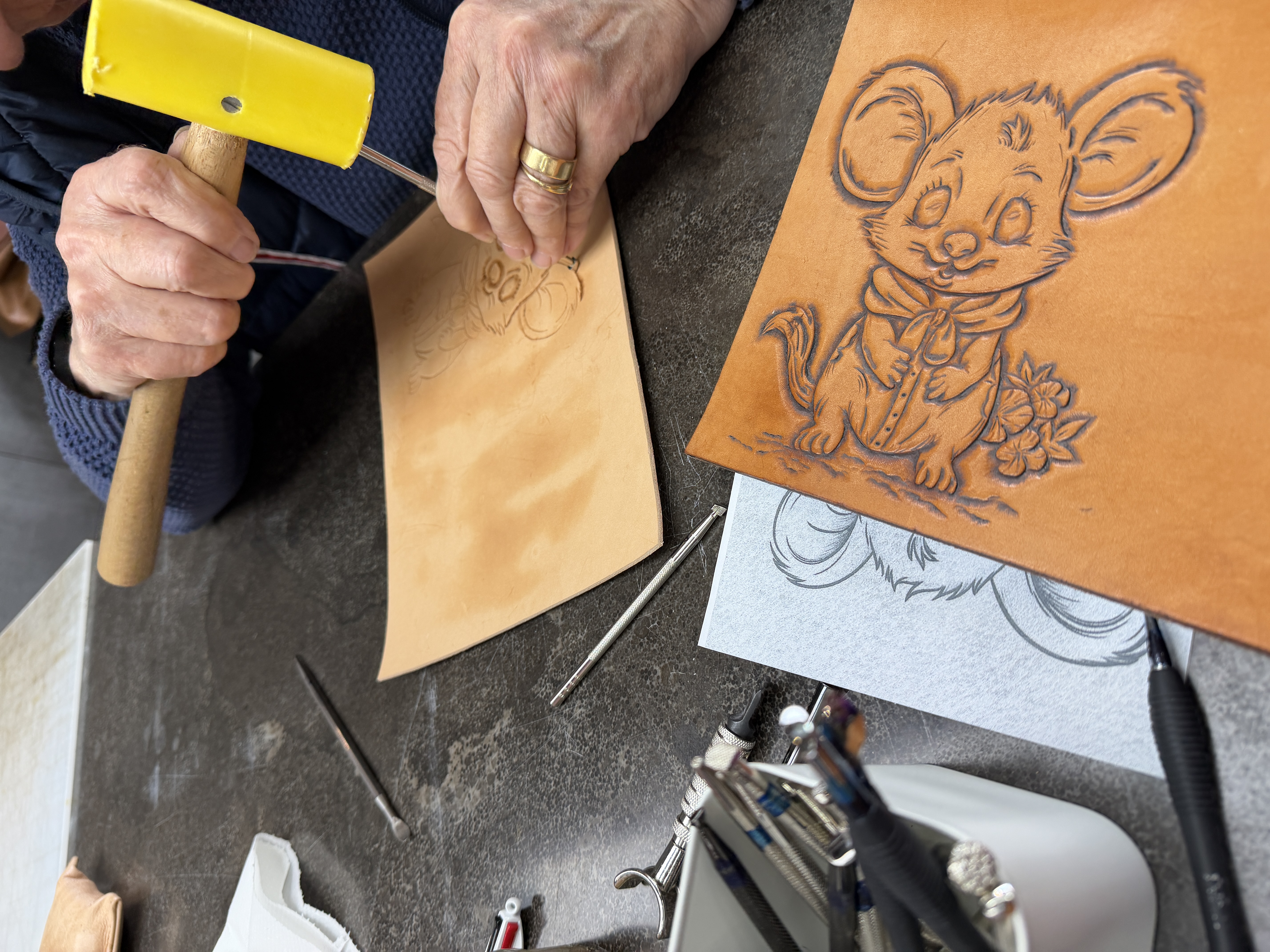 Leathercarving en tooling voor beginners