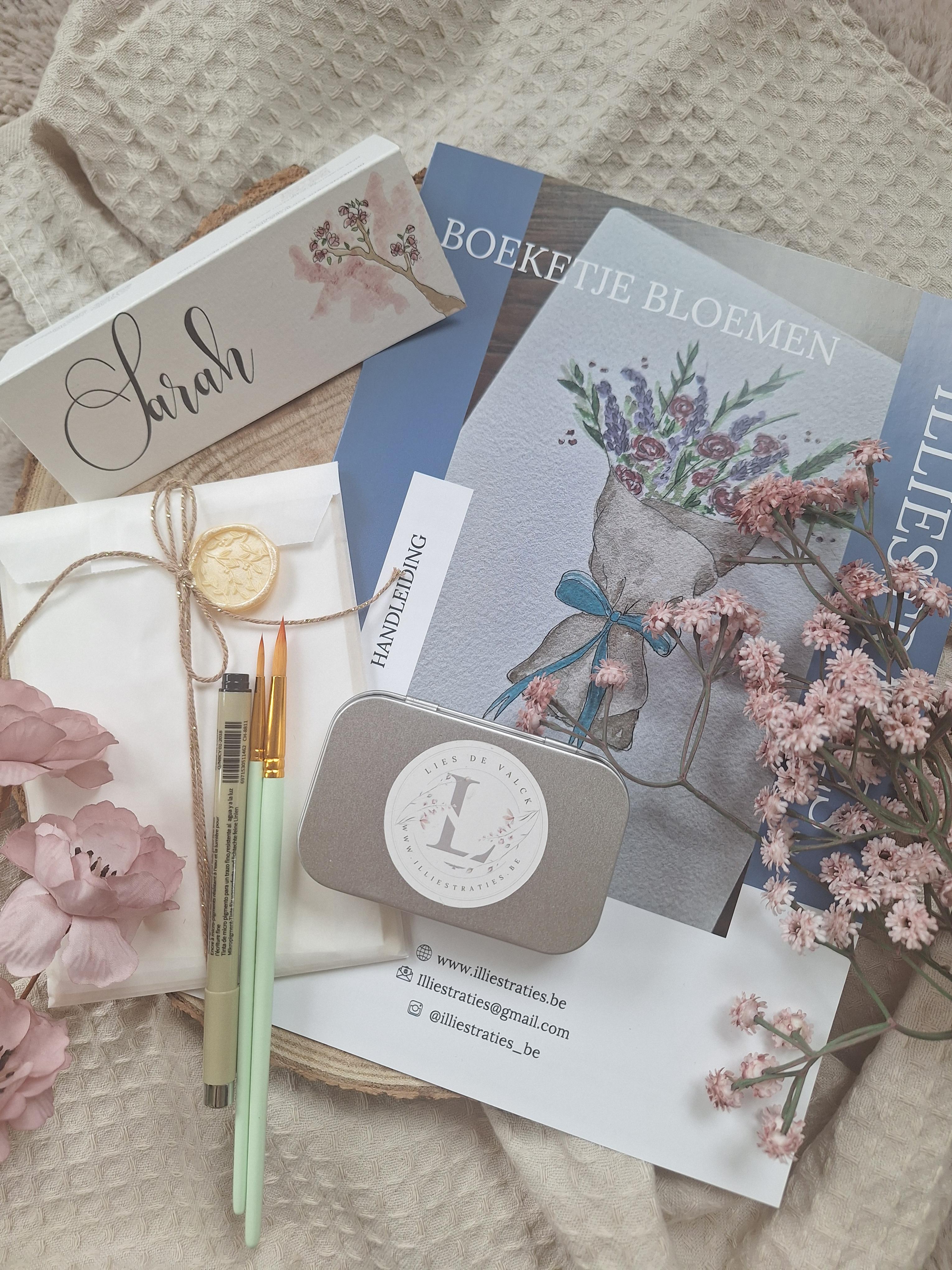 AQUAREL WORKSHOP - BLOEMEN -MECHELEN - Foto